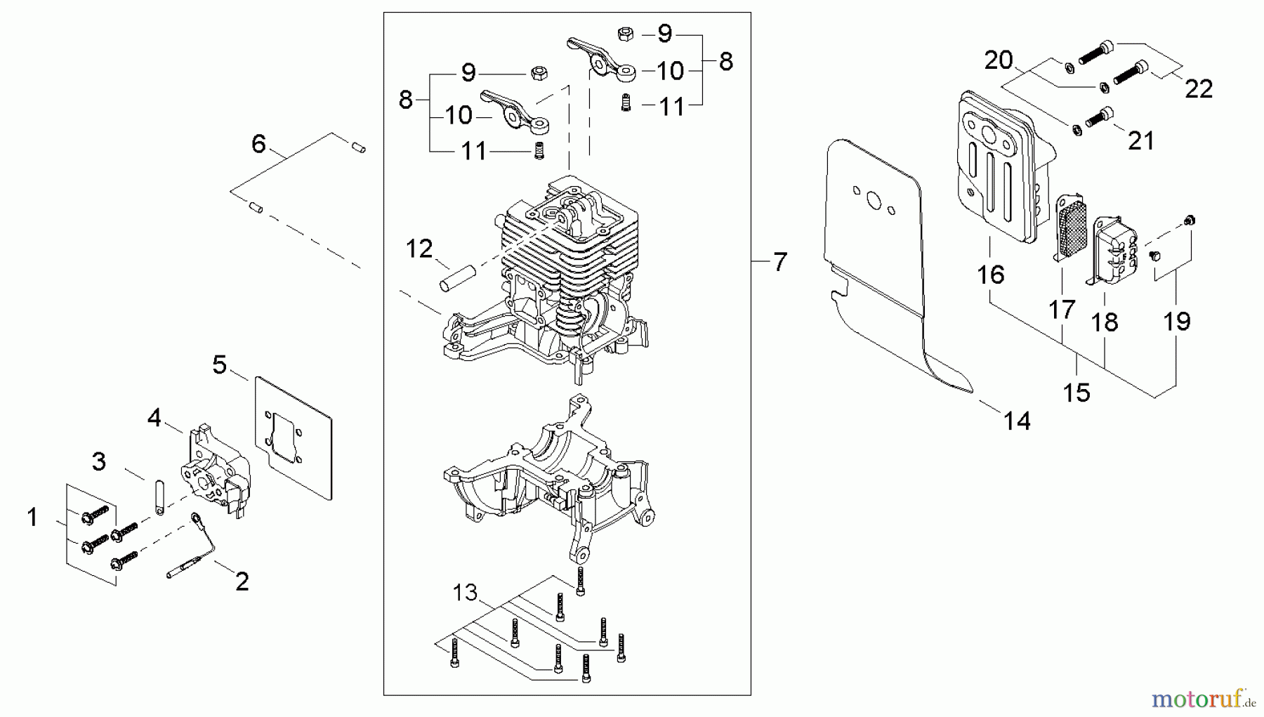  Shindaiwa Trimmer, Faden / Bürste C344 - Shindaiwa String Trimmer / Brush Cutter, S/N: T15012001001 - T1501299 Cylinder, Exhaust, Intake