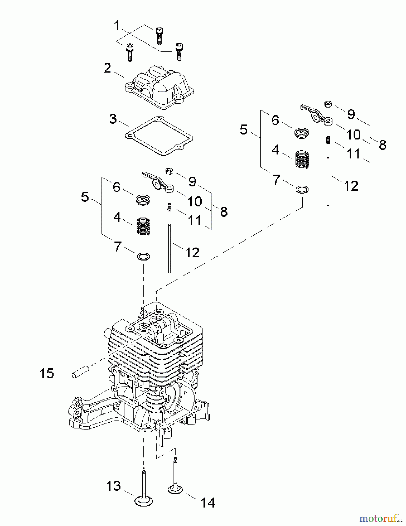  Shindaiwa Trimmer, Faden / Bürste C344 - Shindaiwa String Trimmer / Brush Cutter, S/N: T15111001001 - T1511199 Valve Train