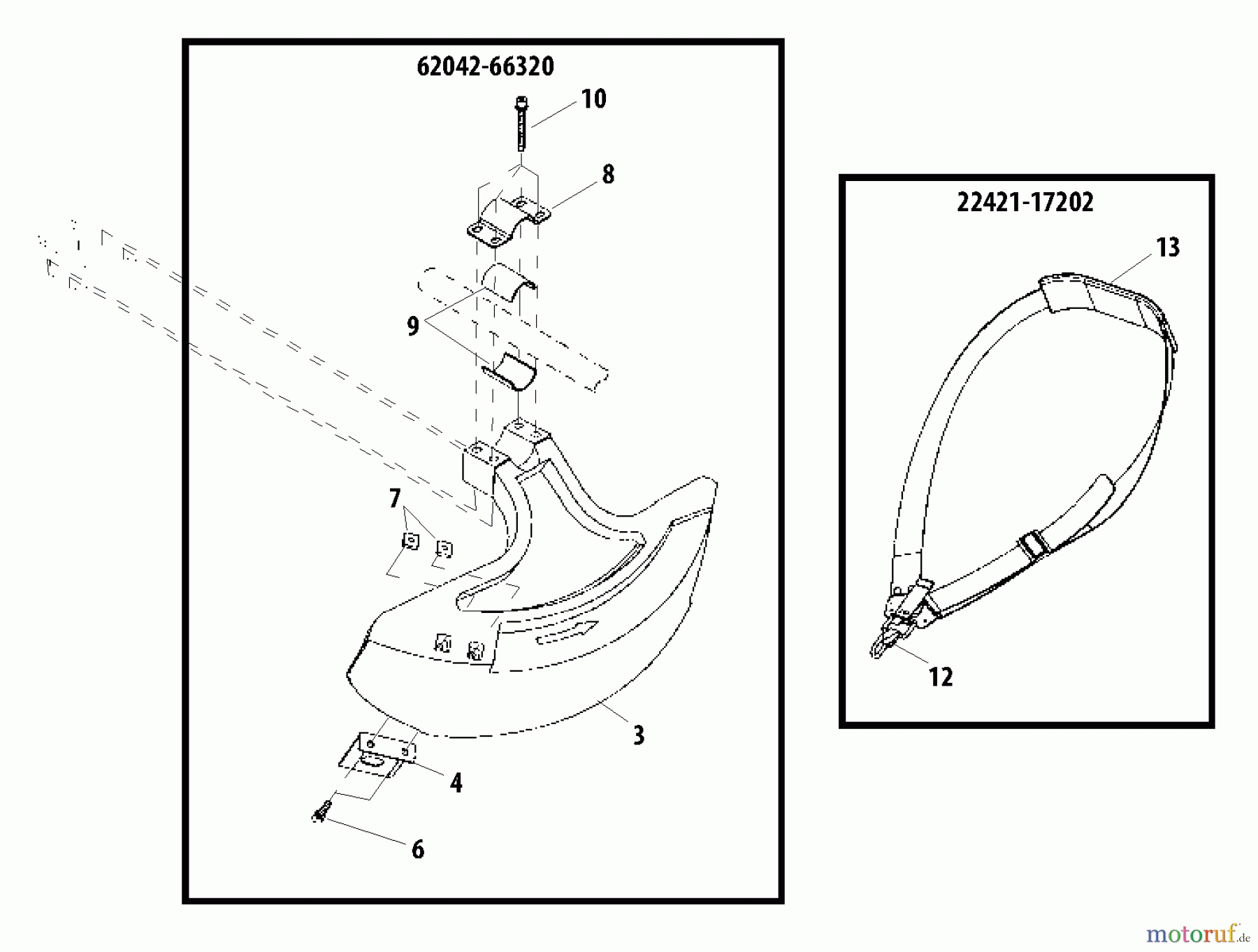  Shindaiwa Trimmer, Faden / Bürste T2500X - Shindaiwa String Trimmer Guard