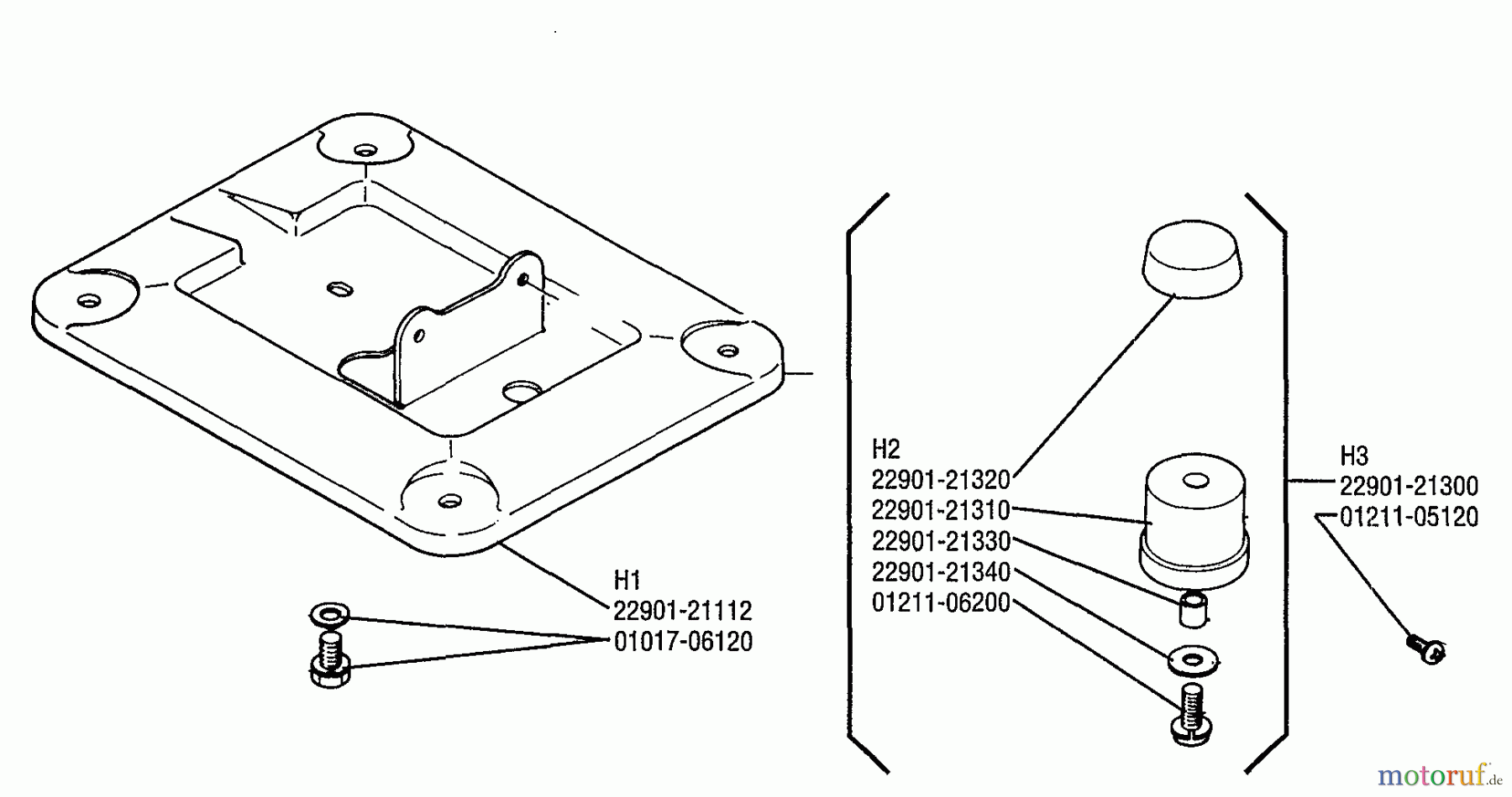  Shindaiwa Wasserpumpen GP25 - Shindaiwa Water Pump Base & Cushion Assembly