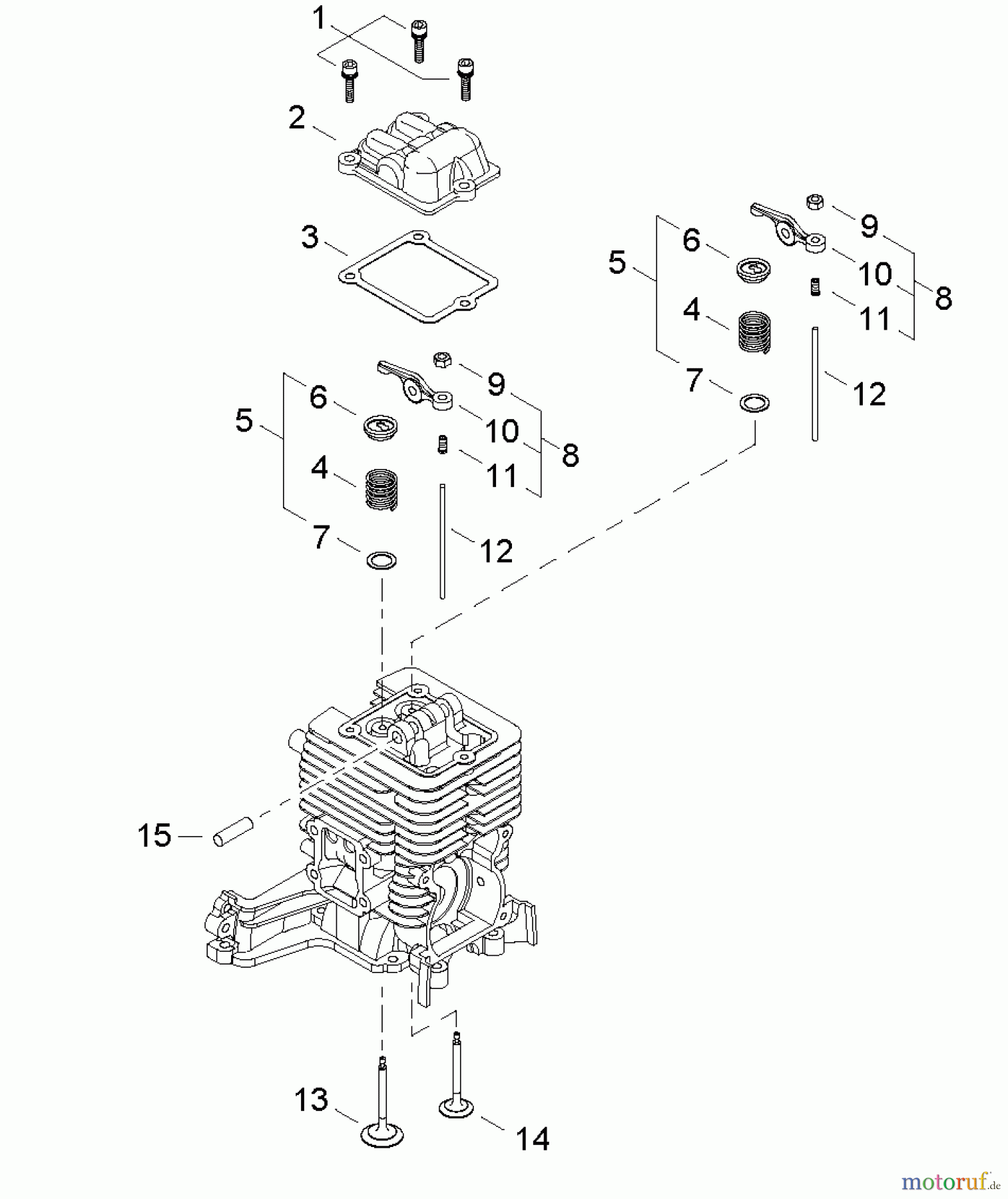  Shindaiwa Wasserpumpen GP344 - Shindaiwa Water Pump, S/N: T15912001001 - T15912999999 Valve Train