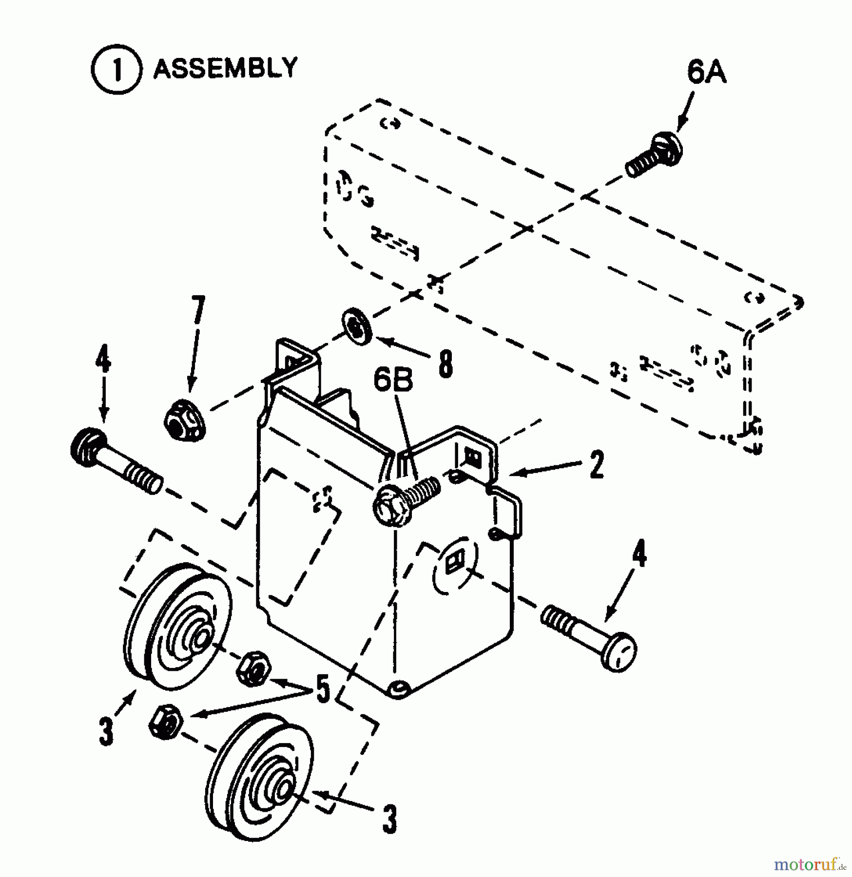  Snapper Rasen- und Gartentraktoren LT16001 - Snapper 16 HP Lawn Tractor, Disc Drive, Series 1 Mule Drive Assembly