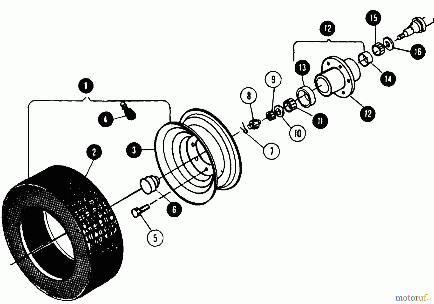  Snapper Rasen- und Gartentraktoren 1855A (80928) - Snapper 18 HP Garden Tractor, Twin Cylinder Hydro Drive, MF Series Front Wheels