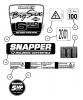 Snapper RP215012 - 21" Walk-Behind Mower, 5 HP, Steel Deck, Recycling, Series 12 Ersatzteile Decals (Part 2)