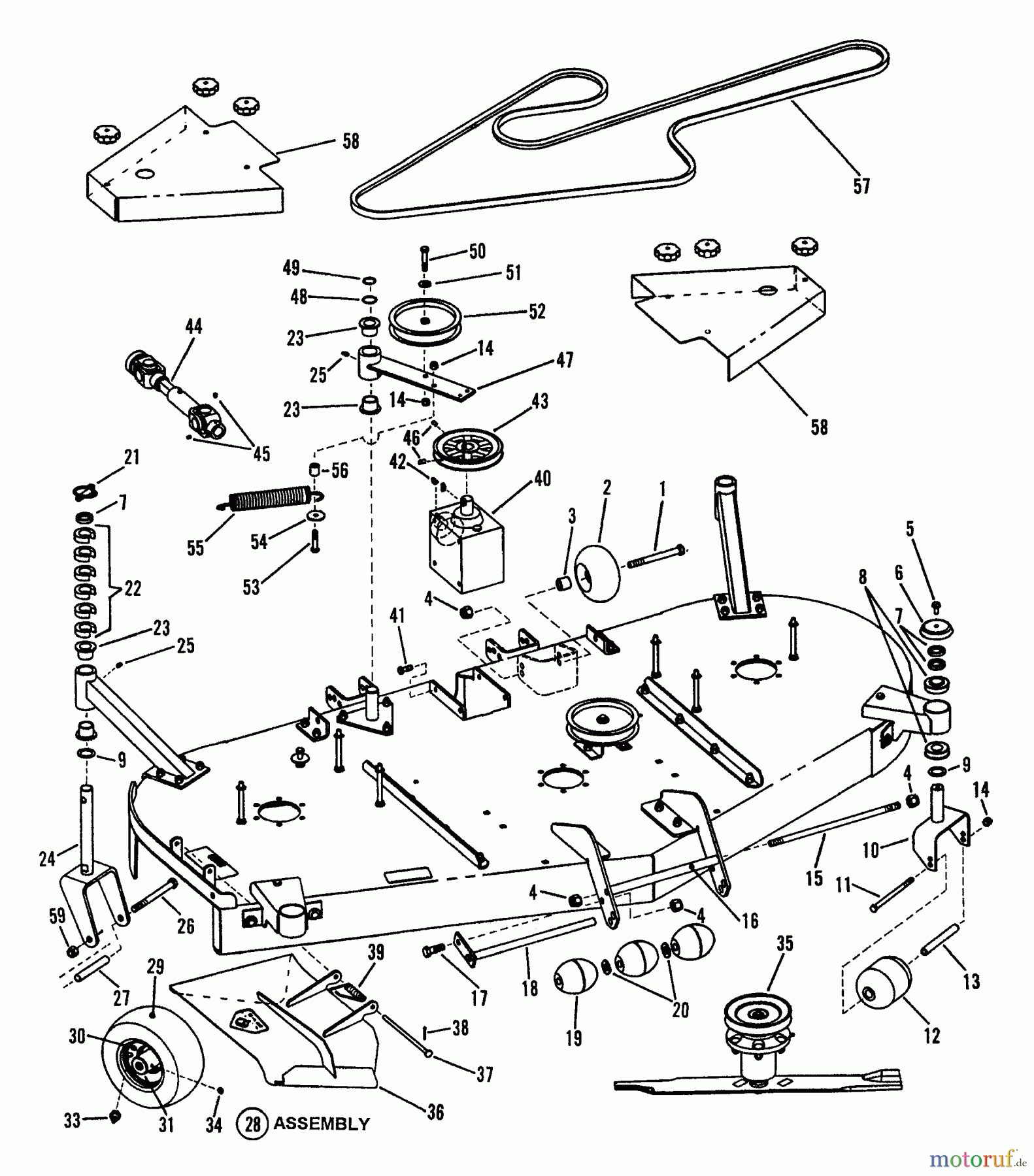  Snapper Nullwendekreismäher, Zero-Turn ZF2501KH (84574) - Snapper 25 HP Zero-Turn Mower, Out Front, Z-Rider Series 1 73