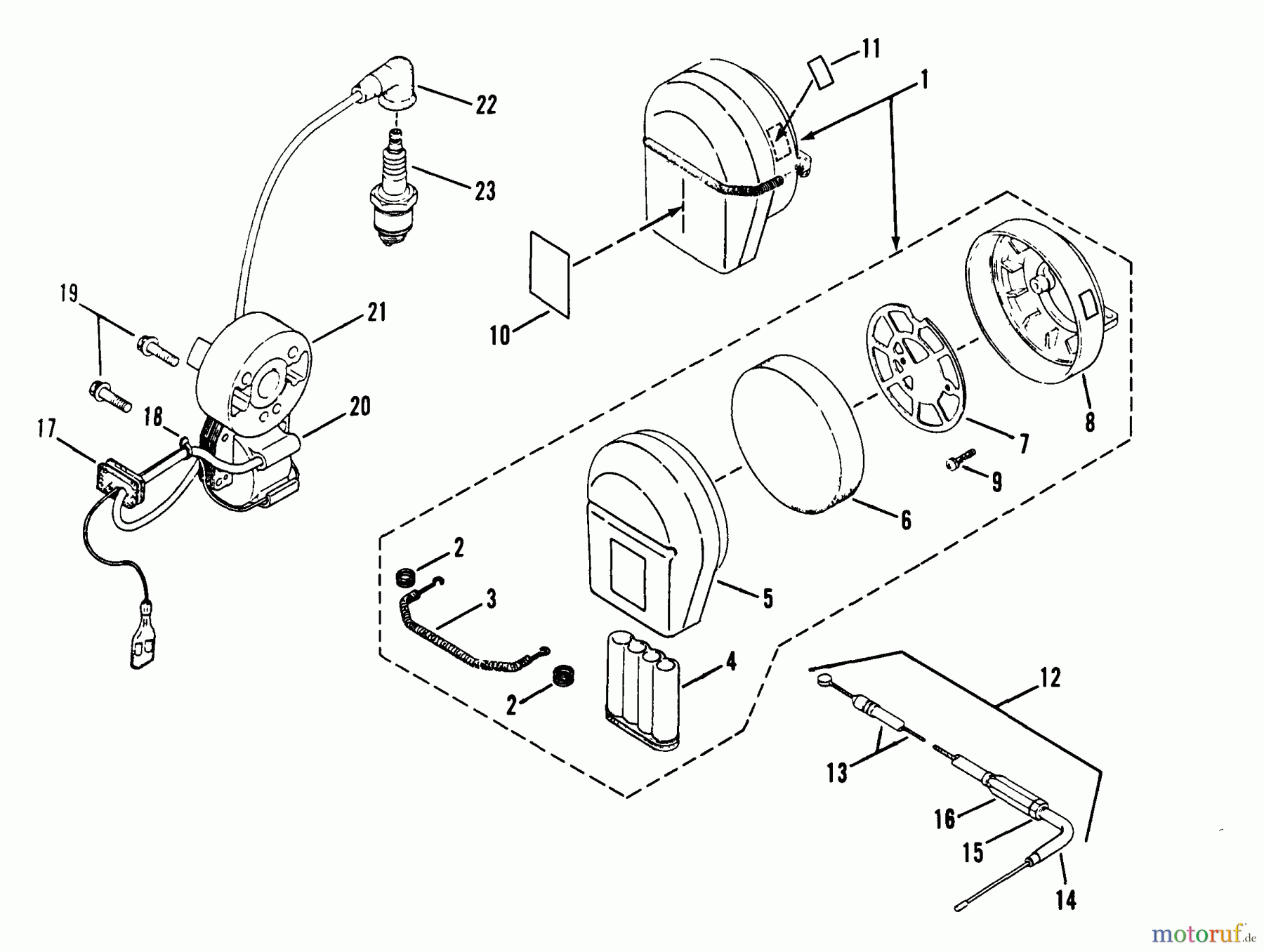  Snapper Sonstiges 415BPB - Snapper Back-Pack Blower 415BPB Air Cleaner Assmy And Rotor