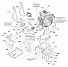 Snapper M1227E (1695734) - 27" Snowthrower, 11.5 HP, Intermediate Frame Ersatzteile Engine & Frame Group