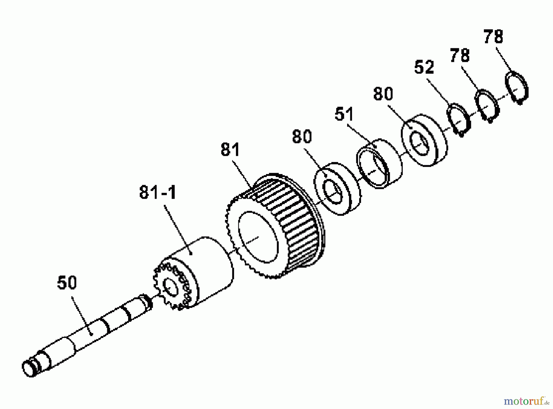  Tanaka Sonstiges Moby - Tanaka X 26cc PowerBoard Shaft & Sprocket