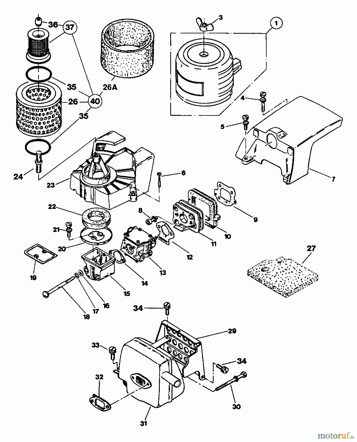  Tanaka Kappsägen EHC-140 - Tanaka Cut-Off Saw Air Cleaner/Muffler