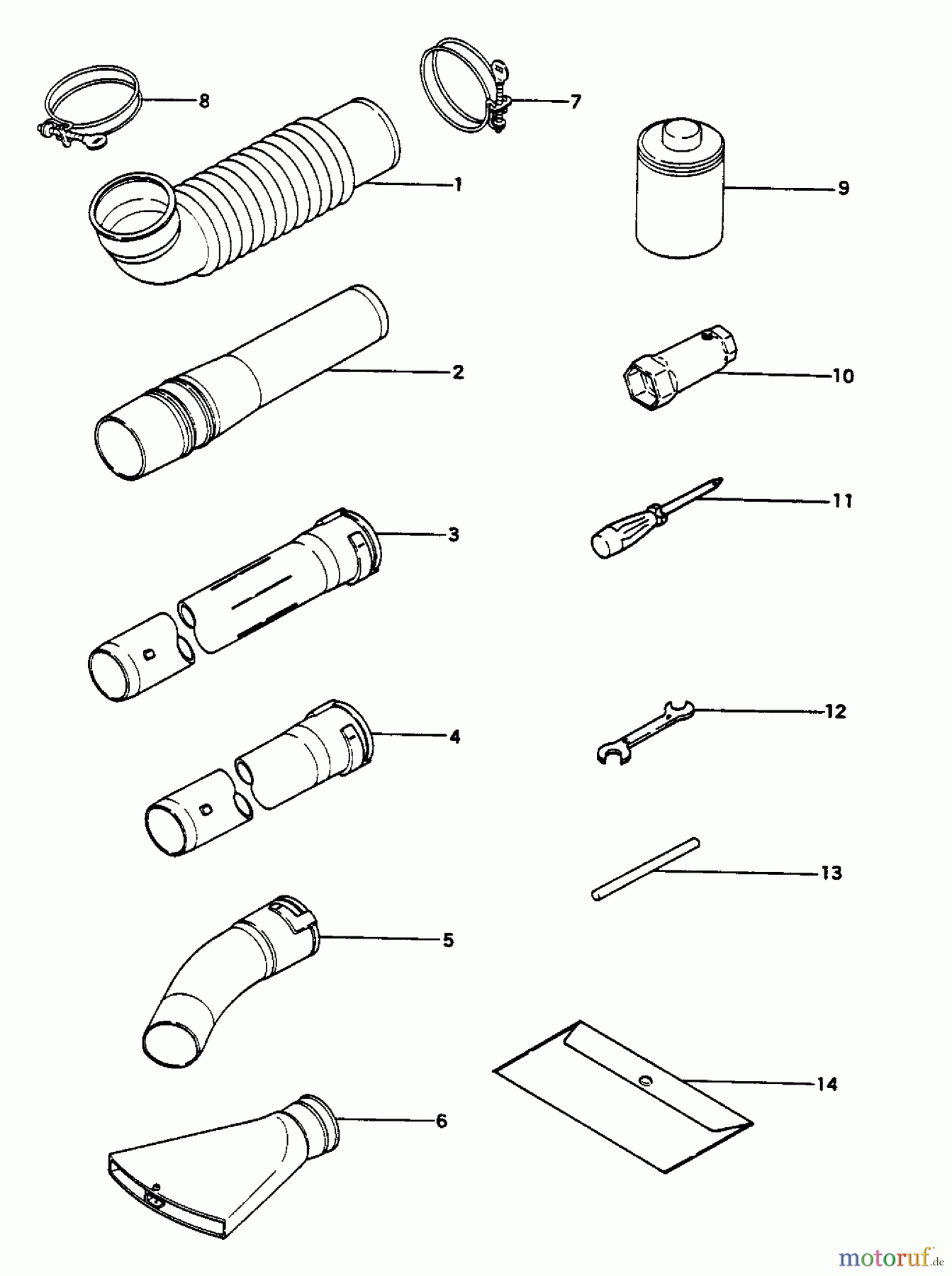  Tanaka Blasgeräte, Sauger, Häcksler, Mulchgeräte TBL-450 - Tanaka Backpack Blower Accessories