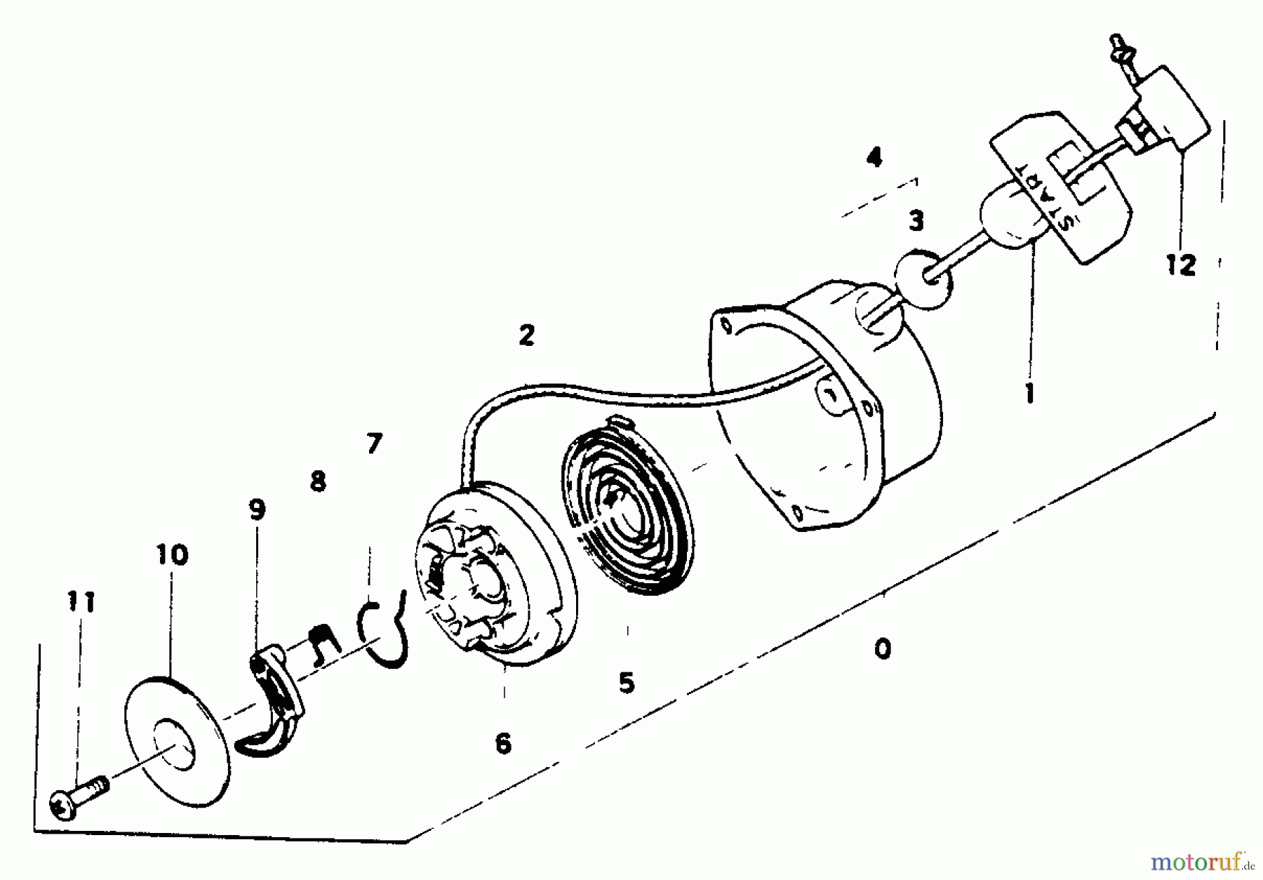  Tanaka Trimmer, Motorsensen ST-1600 - Tanaka Brush Cutter Recoil Starter