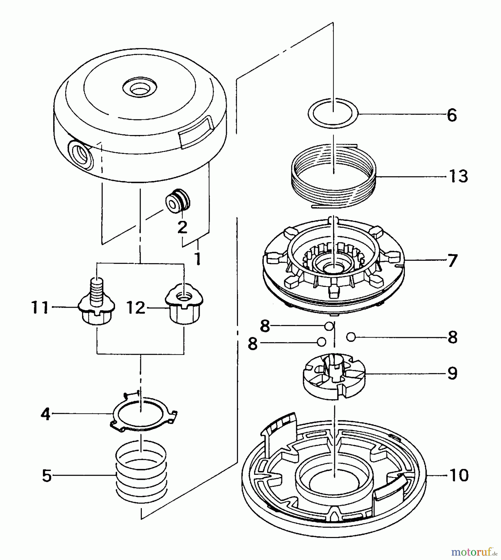  Tanaka Trimmer, Motorsensen TBC-2211 - Tanaka Grass Trimmer 746751 Brain Head (TH-97)