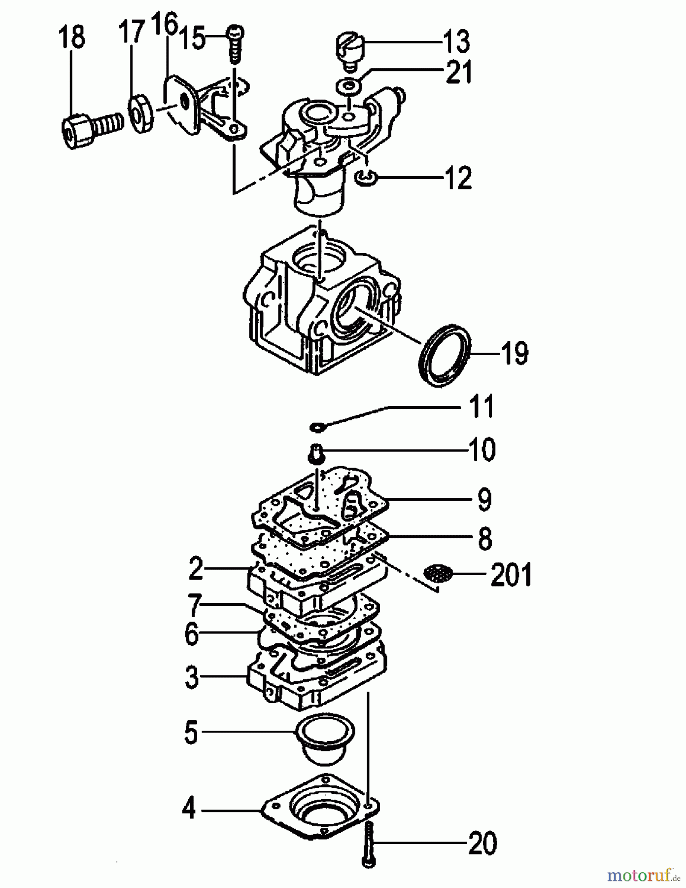  Tanaka Blasgeräte, Sauger, Häcksler, Mulchgeräte TBL-4610 - Tanaka Backpack Blower Carburetor (After S/N C203900~)