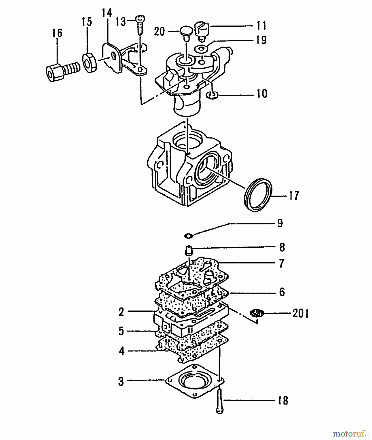  Tanaka Blasgeräte, Sauger, Häcksler, Mulchgeräte TBL-4610 - Tanaka Backpack Blower Carburetor (Before S/N ~C203900)