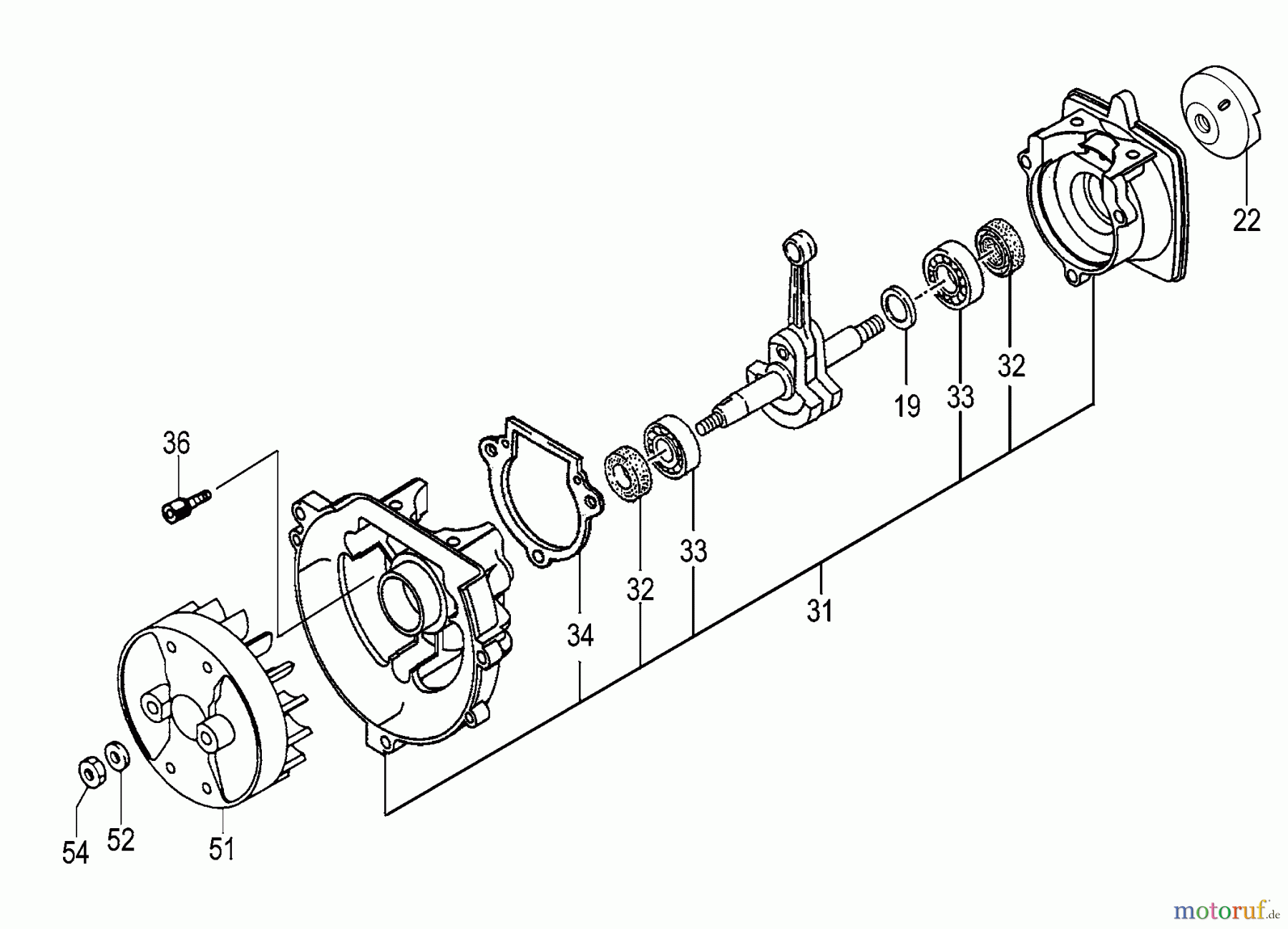  Tanaka Trimmer, Motorsensen TBC-230B - Tanaka Grass Trimmer Crankcase, Flywheel, Pulley