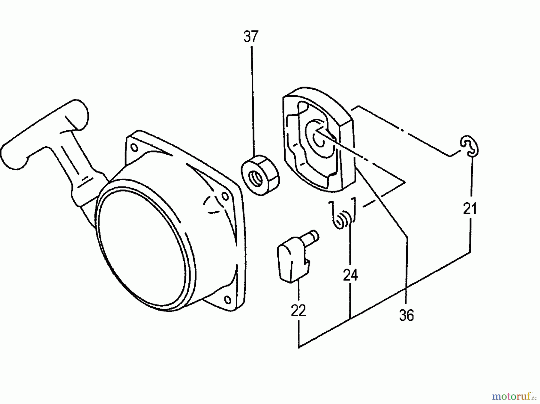  Tanaka Blasgeräte, Sauger, Häcksler, Mulchgeräte TBL-4610 - Tanaka Backpack Blower Starter Pulley