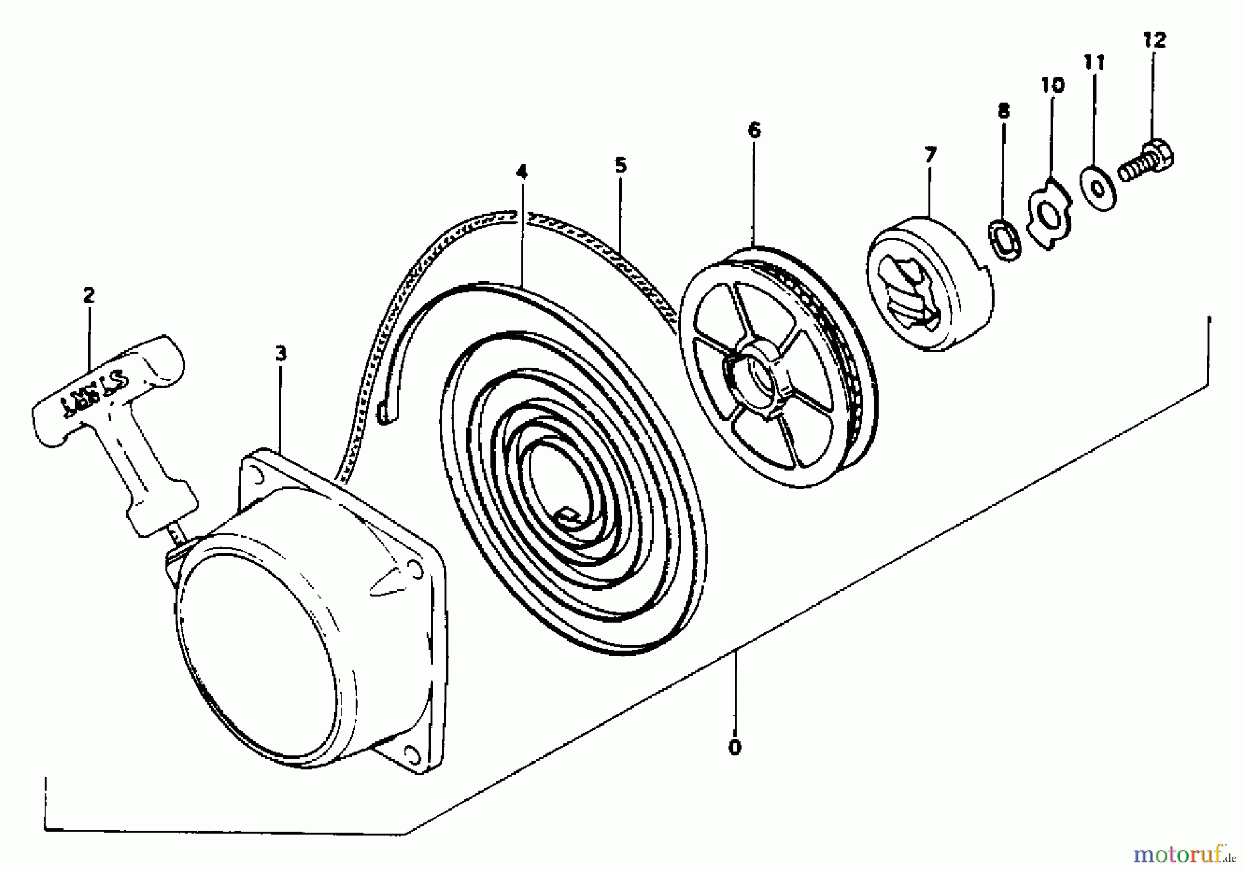  Tanaka Trimmer, Motorsensen TBC-240 - Tanaka Brush Cutter Recoil Starter