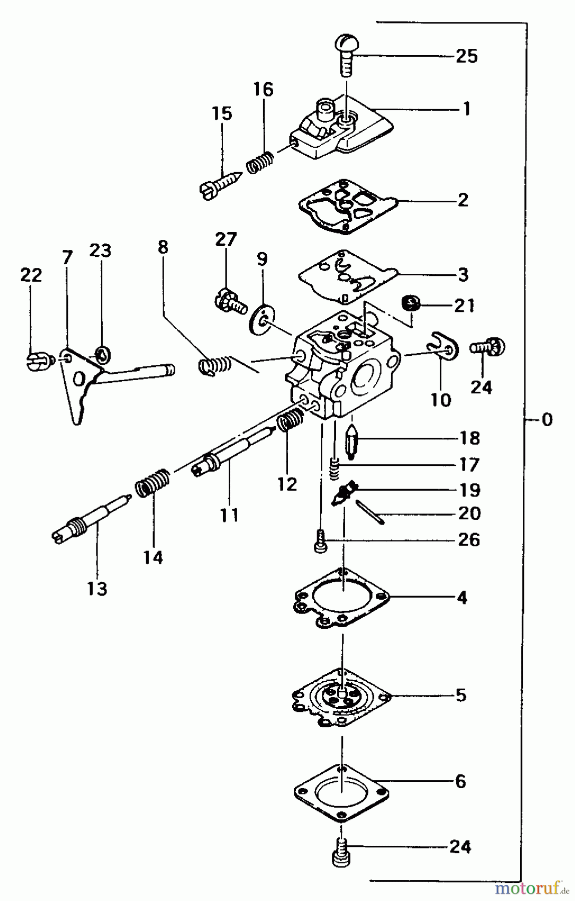 Tanaka Trimmer, Motorsensen TBC-262 - Tanaka Brush Cutter Carburetor