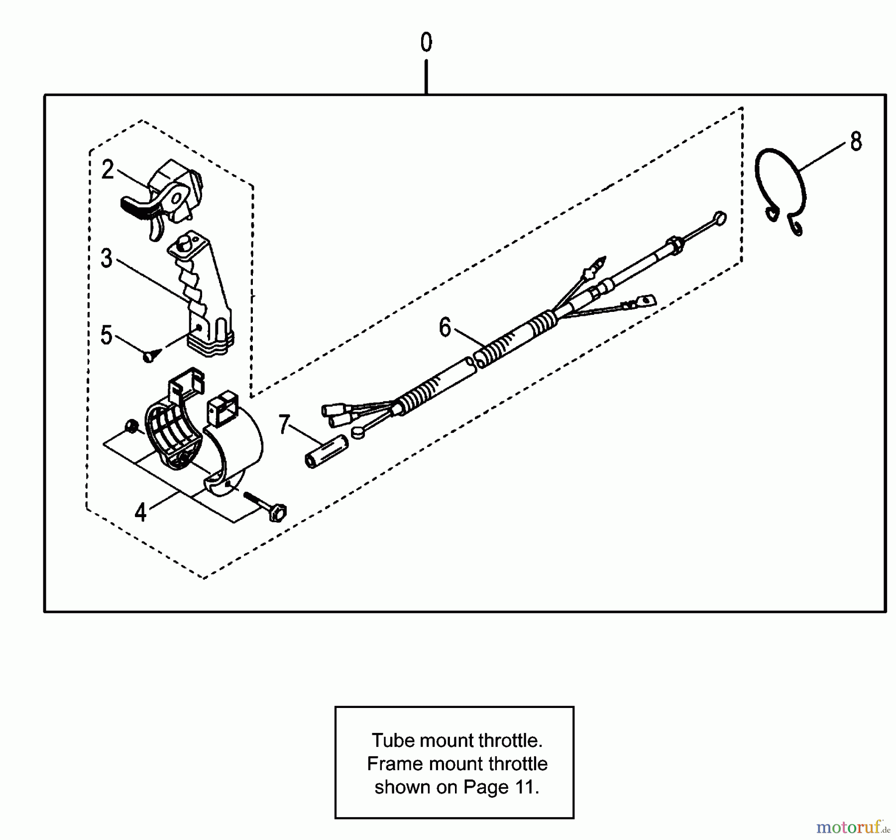  Tanaka Blasgeräte, Sauger, Häcksler, Mulchgeräte TBL-7600R - Tanaka Backpack Blower Tube Mount Throttle