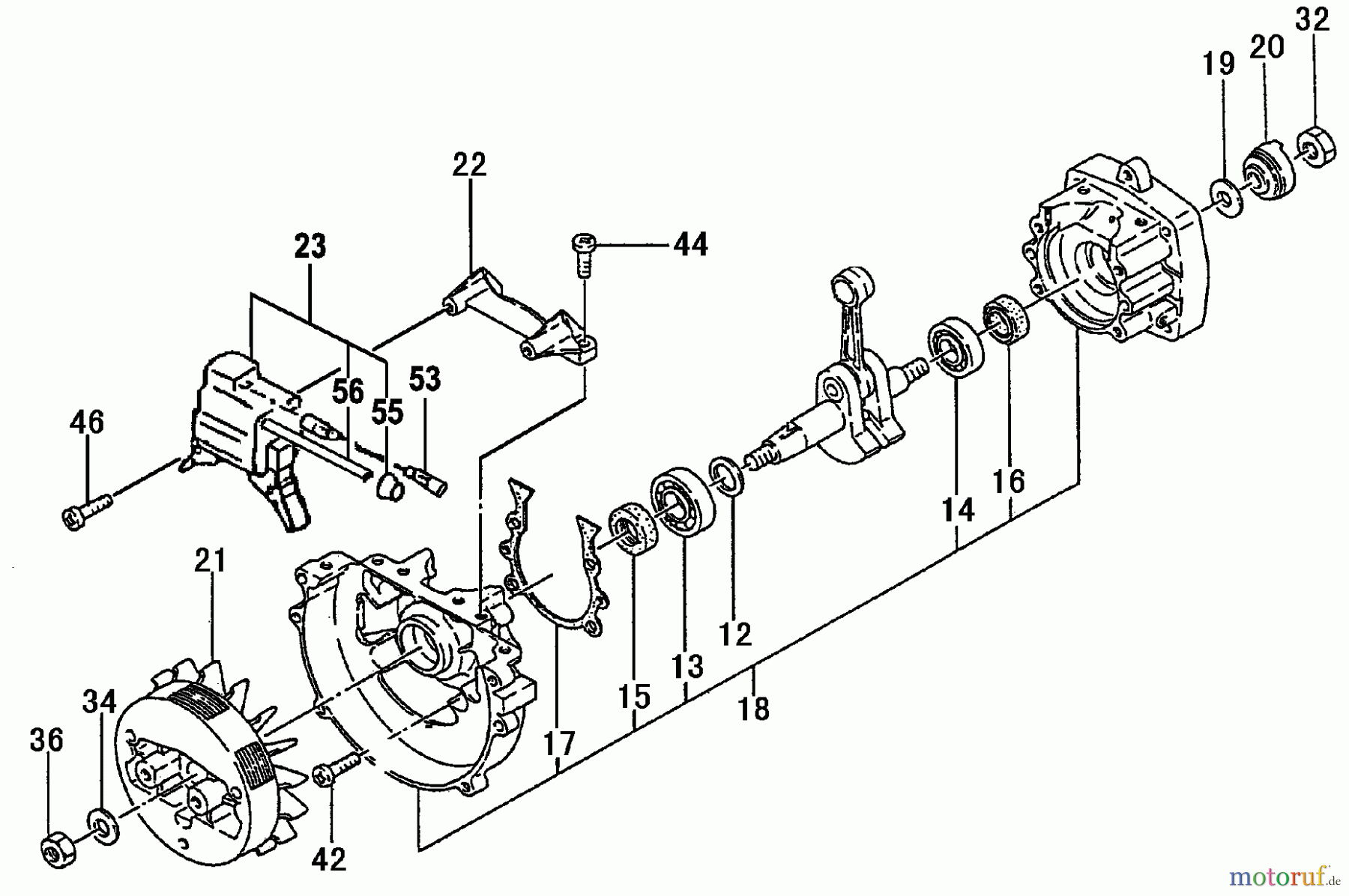  Tanaka Erdbohrer TED-262HS - Tanaka High Speed Concrete Coring Drill Crankcase, Ignition Coil, Flywheel