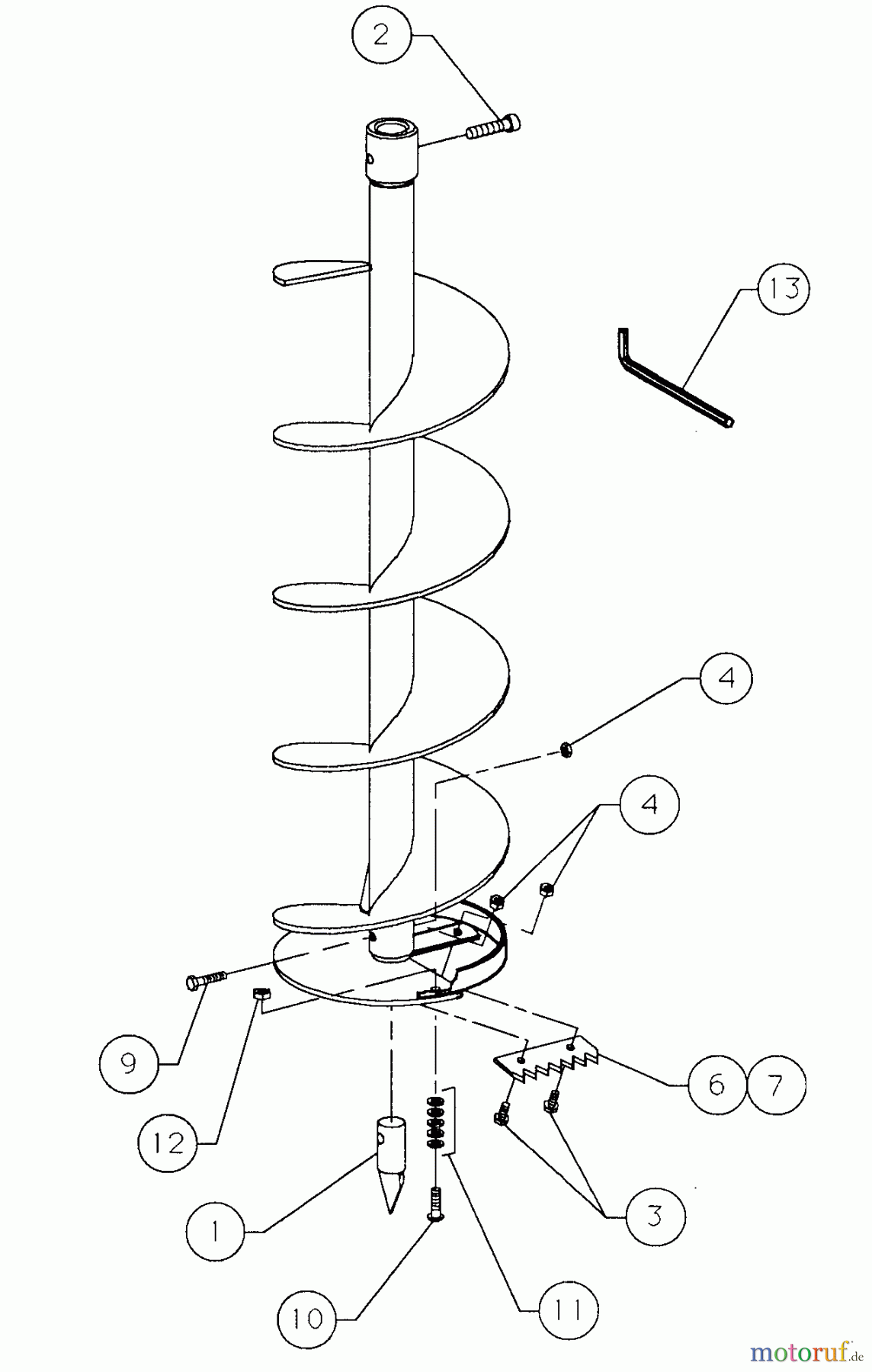  Tanaka Erdbohrer TIA-305 - Tanaka Power Auger Ice Bits 6