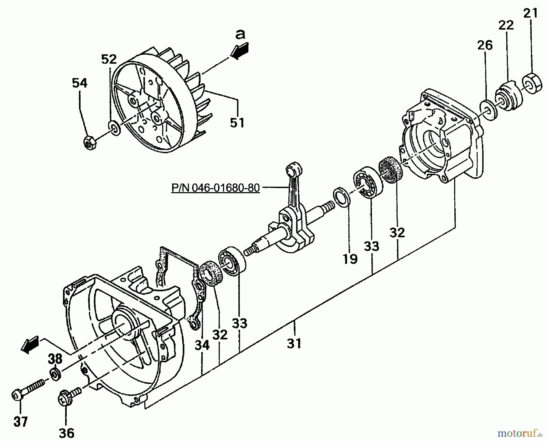  Tanaka Kantenschneider TPE-270PF - Tanaka Portable Edger Crankcase, Flywheel