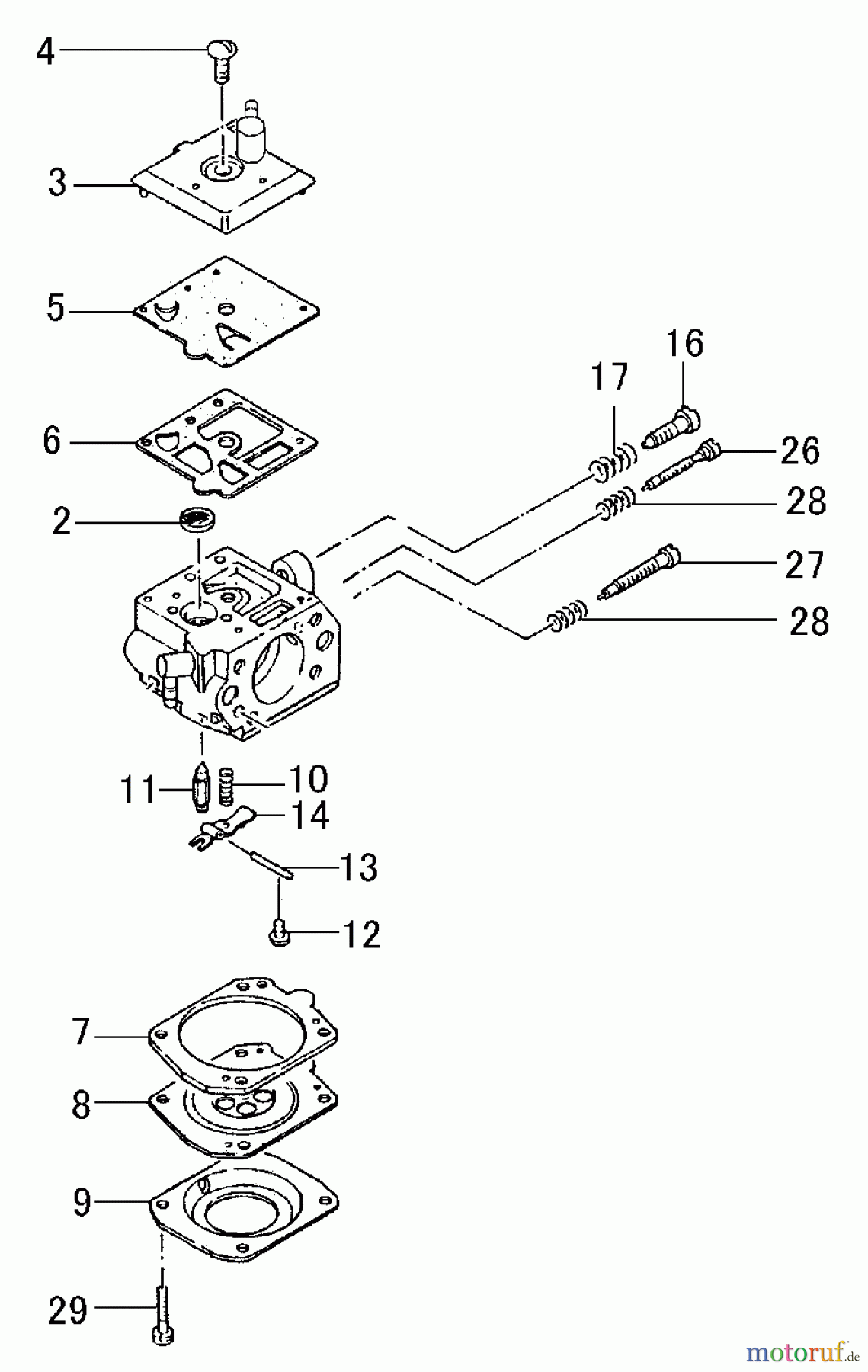  Tanaka Motoren TC-47R - Tanaka Utility / Scooter Engine Carburetor