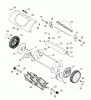 Wolf-Garten TC 32 M 3628000 Serie A (2004) Ersatzteile Messerwalze, Räder, Spindelgehäuse