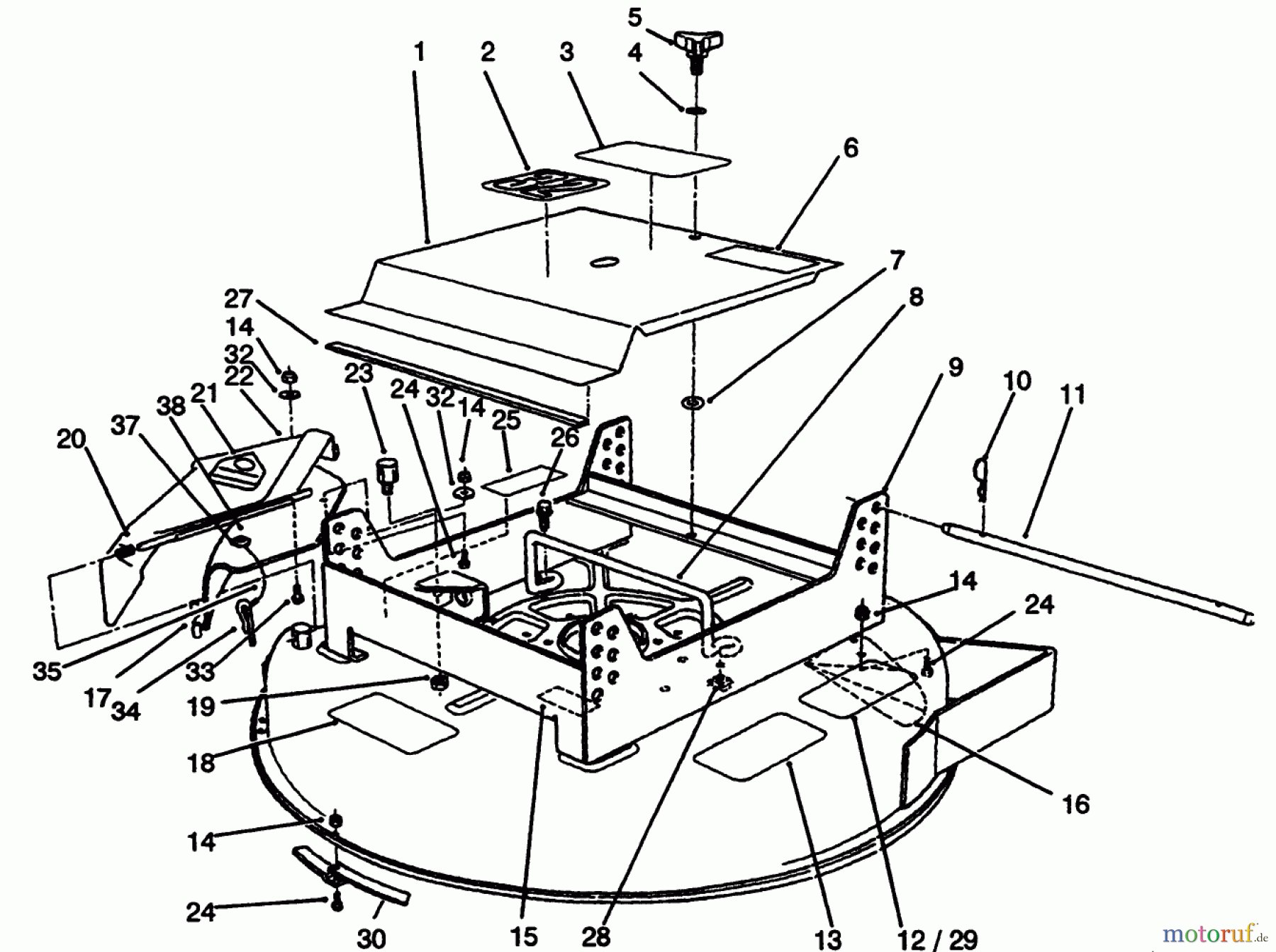  Toro Neu Mowers, Deck Assembly Only 30133 - Toro 32