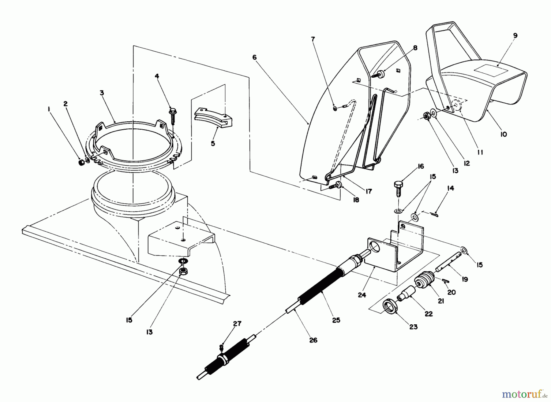  Toro Neu Mowers, Deck Assembly Only 30544 (120) - Toro 44