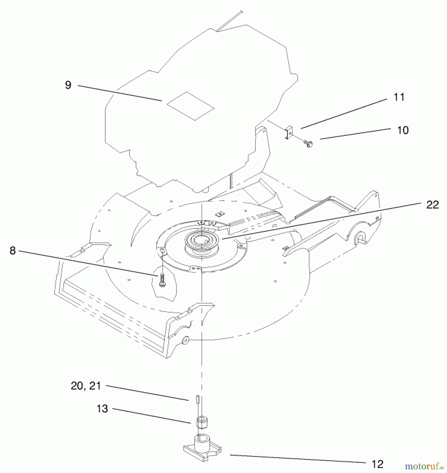  Toro Neu Accessories, Mower 100-2863 - Toro Kawasaki Zone Start Conversion Kit ENGINE & RETAINER ASSEMBLY