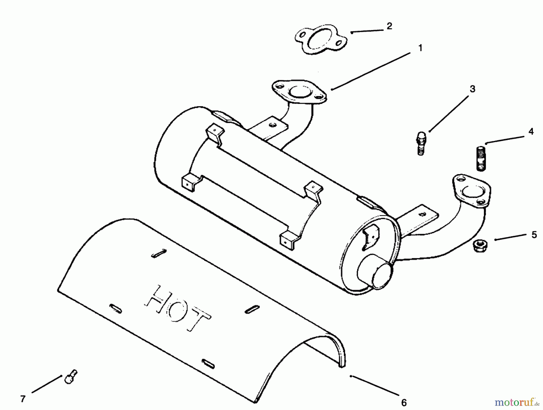  Toro Neu Mowers, Drive Unit Only 30181 - Toro Mid-Size Proline Gear Traction Unit, 16 hp, 1995 (59000001-59999999) EXHAUST KOHLER ENGINE CV18S - PS 61521