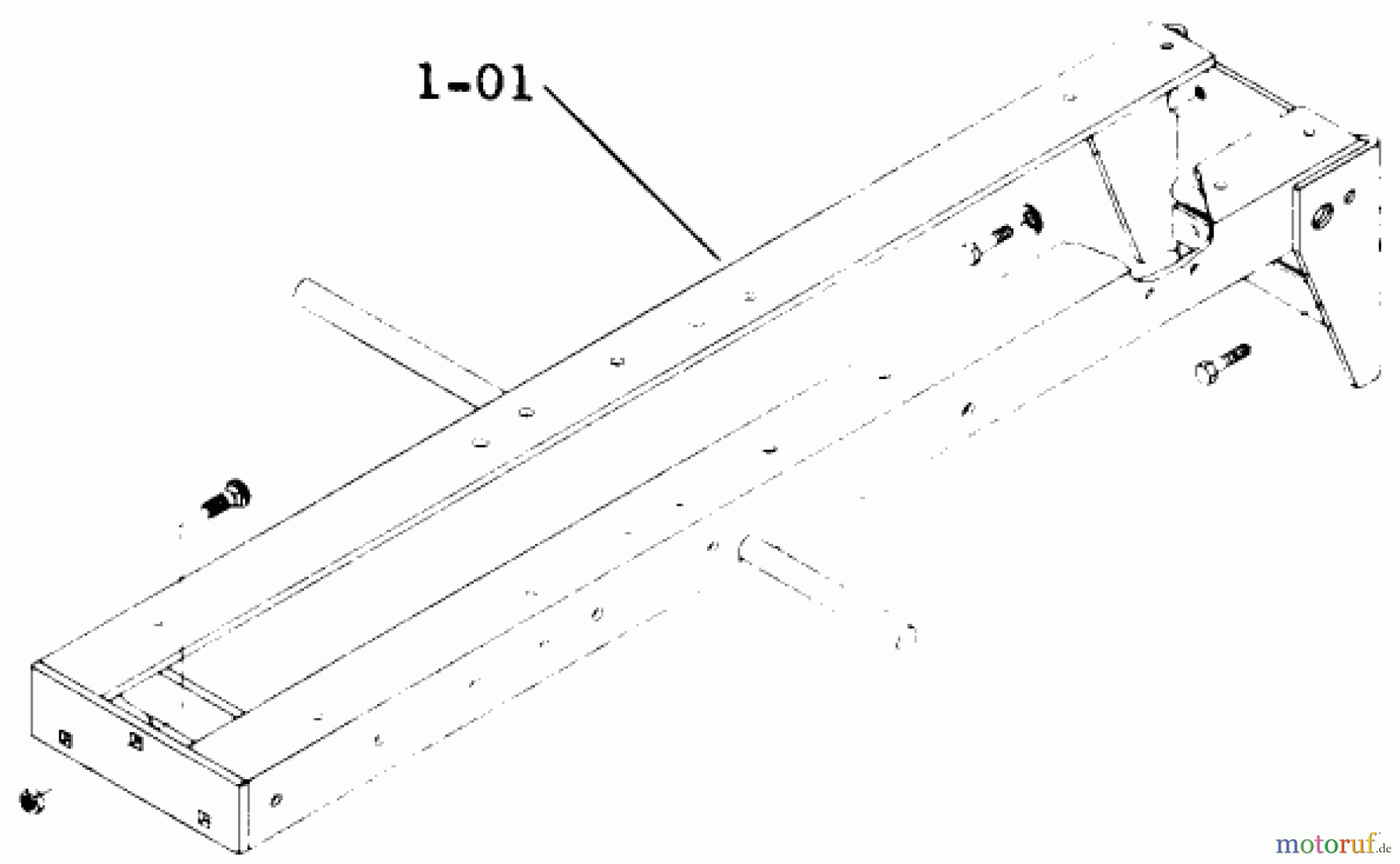  Toro Neu Mowers, Lawn & Garden Tractor Seite 1 1-0140 (B-80) - Toro B-80 4-Speed Tractor, 1974 1.000 FRAME ASSEMBLY (PLATE 1.1)