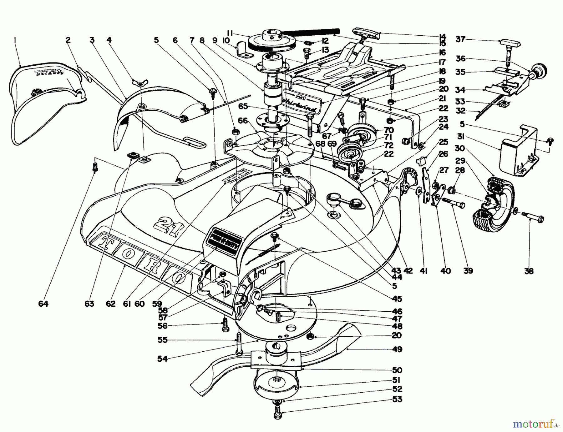  Toro Neu Accessories, Mower 20311 - Toro 21