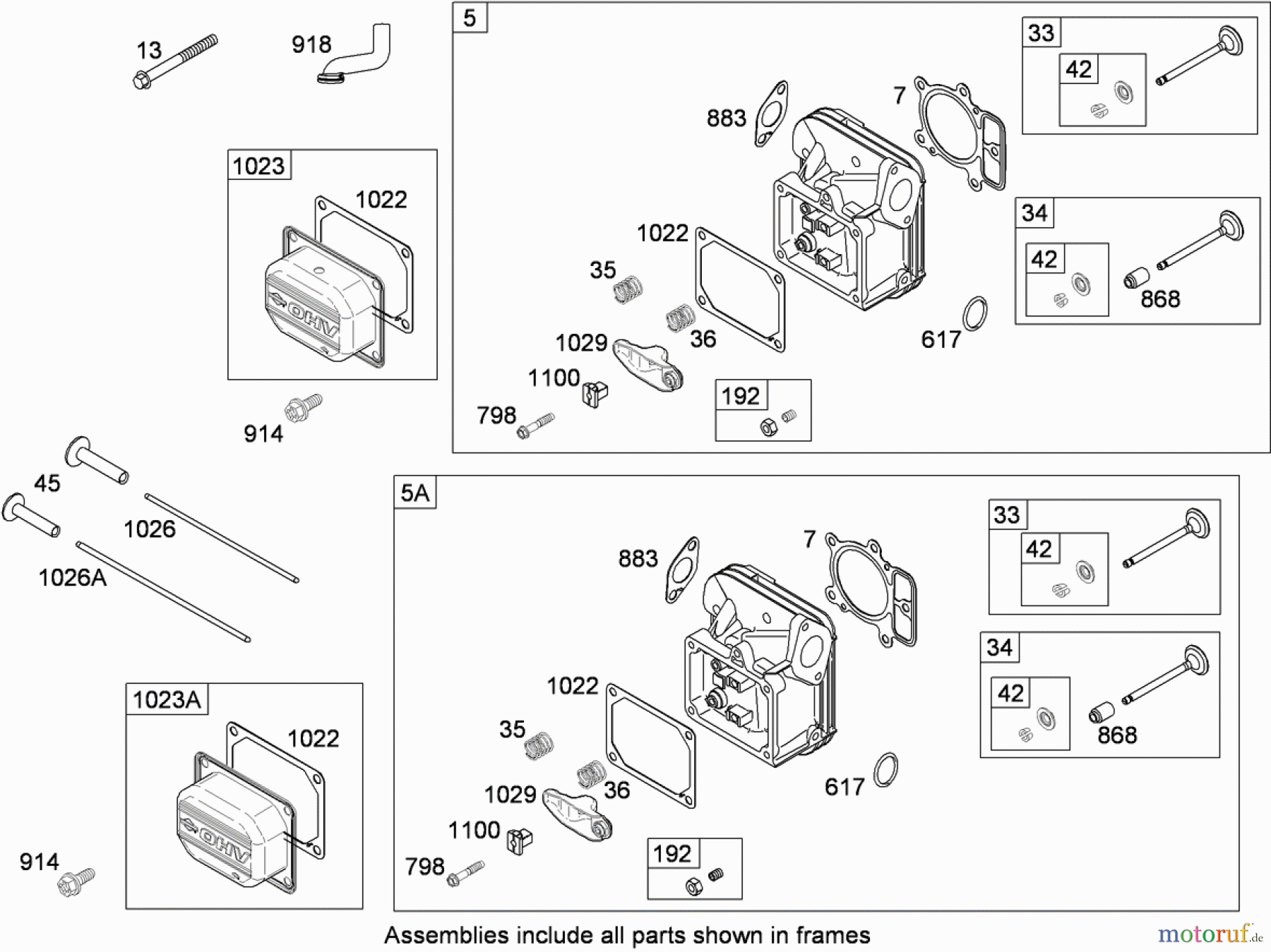  Toro Neu Mowers, Lawn & Garden Tractor Seite 1 13AT61RH544 (LX466) - Toro LX466 Lawn Tractor, 2008 (SN 1-) CYLINDER HEAD ASSEMBLY BRIGGS AND STRATTON 407777-0550-B1