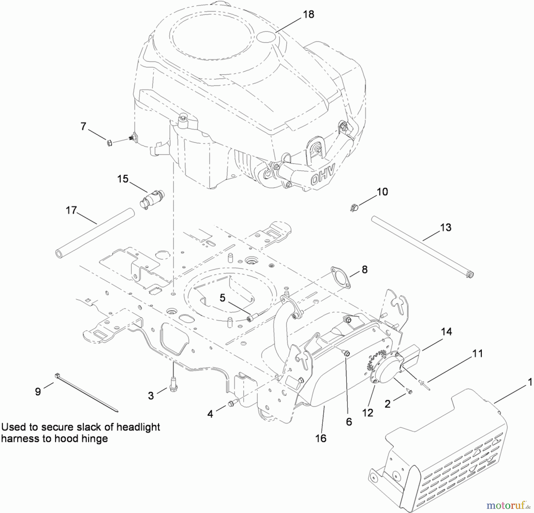  Toro Neu Mowers, Lawn & Garden Tractor Seite 1 13AX91RS848 (LX427) - Toro LX427 Lawn Tractor, 2011 (1-1) MUFFLER AND SHIELD ASSEMBLY