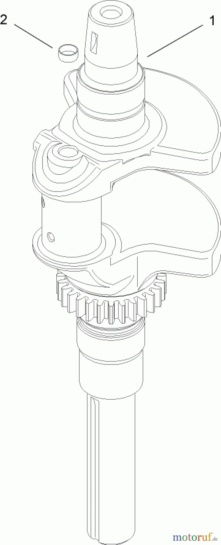  Toro Neu Mowers, Lawn & Garden Tractor Seite 1 13BX60RG544 (LX425) - Toro LX425 Lawn Tractor, 2007 (1A087H10172-1E237H10144) CRANKSHAFT ASSEMBLY KOHLER SV720-0011