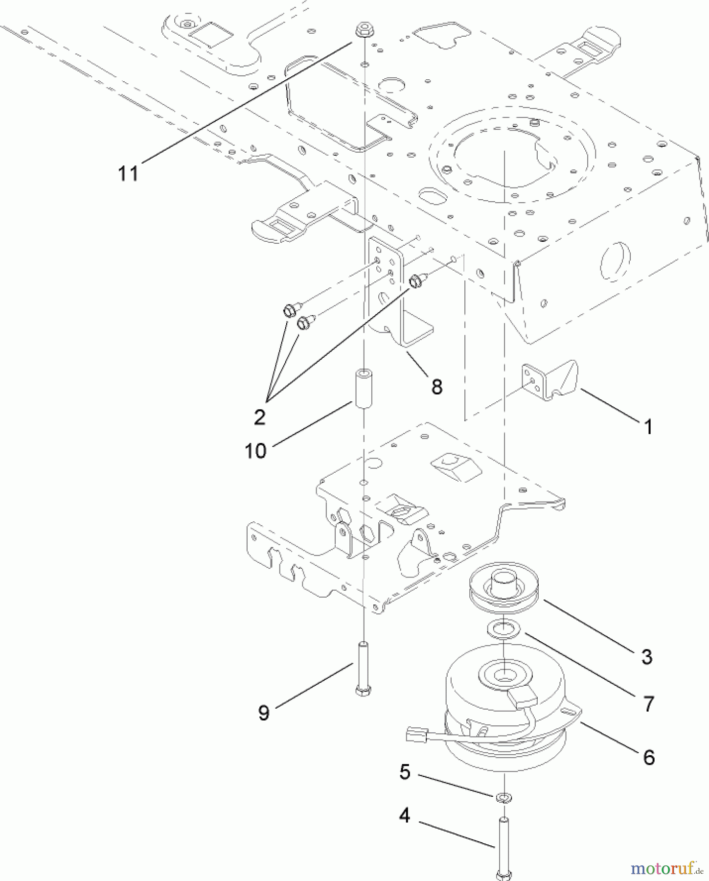  Toro Neu Mowers, Lawn & Garden Tractor Seite 1 14AK81RK544 (GT2300) - Toro GT2300 Garden Tractor, 2006 (1A186H30000-) ELECTRIC CLUTCH ASSEMBLY