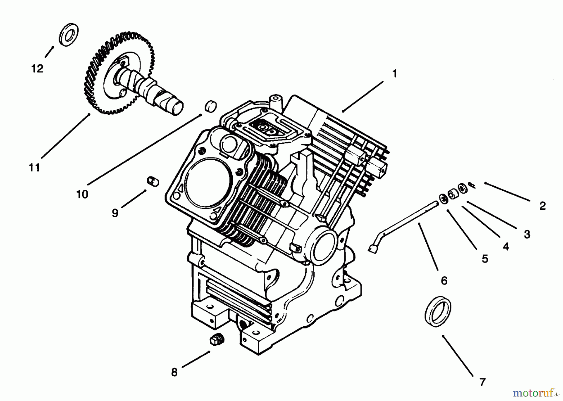  Toro Neu Mowers, Lawn & Garden Tractor Seite 1 30610 (120) - Toro Proline 120, 1993 (390001-399999) CRANKCASE