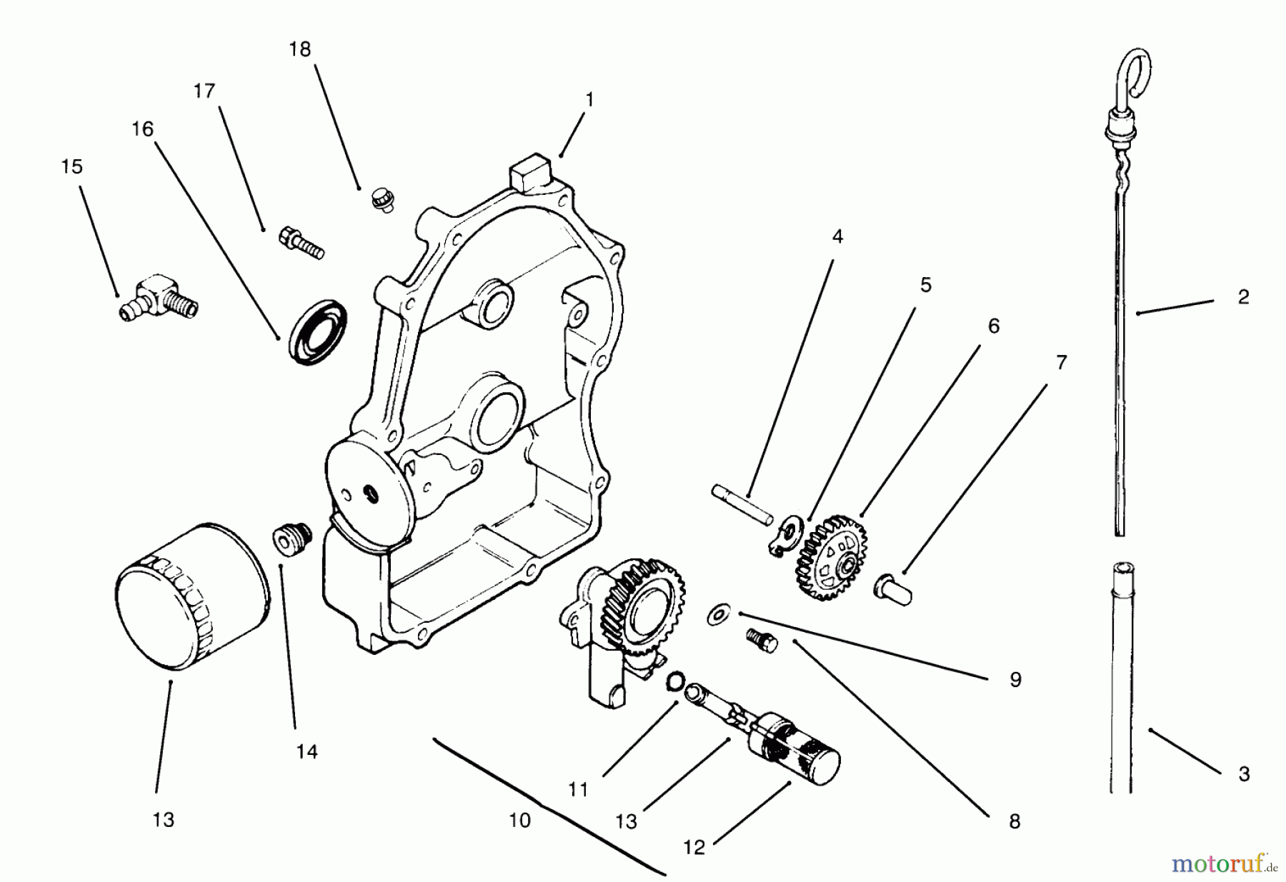  Toro Neu Mowers, Lawn & Garden Tractor Seite 1 30610 (120) - Toro Proline 120, 1995 (590001-591299) OIL PAN/LUBRICATION