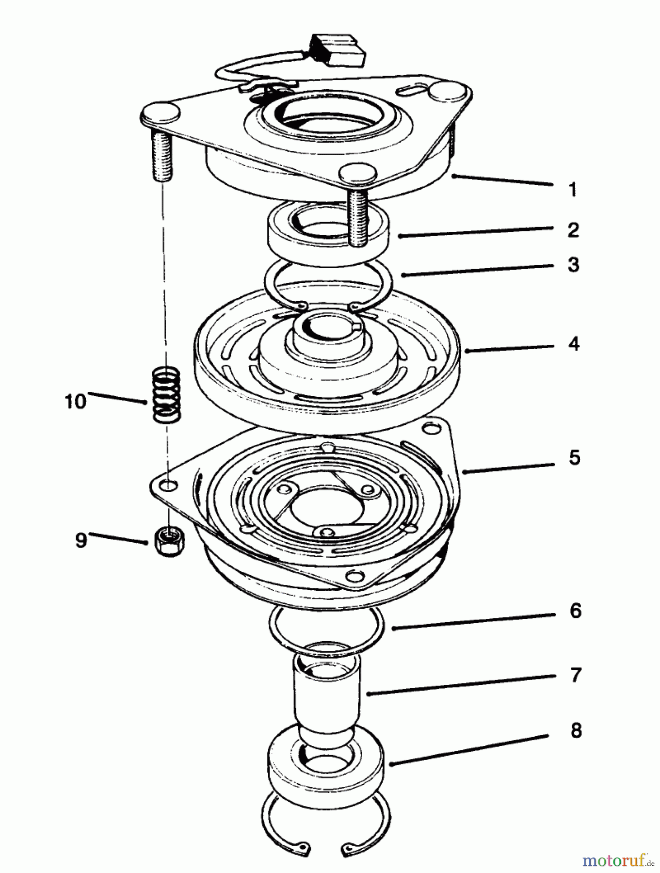  Toro Neu Mowers, Lawn & Garden Tractor Seite 1 30610 (120) - Toro Proline 120, 1995 (591300-599999) CLUTCH ASSEMBLY NO. 54-0220