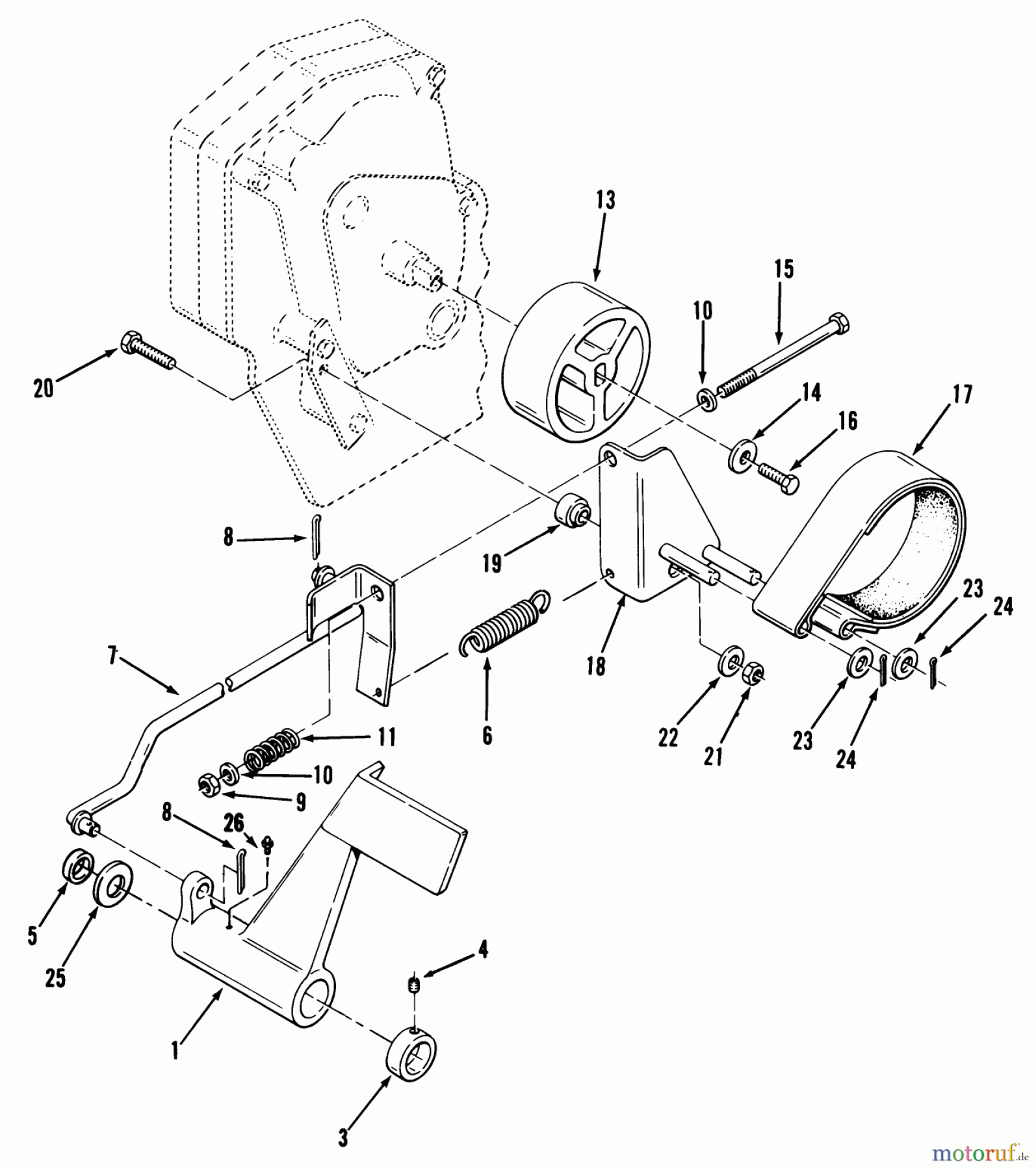  Toro Neu Mowers, Lawn & Garden Tractor Seite 1 41-20OE02 (520-H) - Toro 520-H Garden Tractor, 1991 (1000001-1999999) CLUTCH, BRAKE AND SPEED CONTROL LINKAGE - 520-H #2