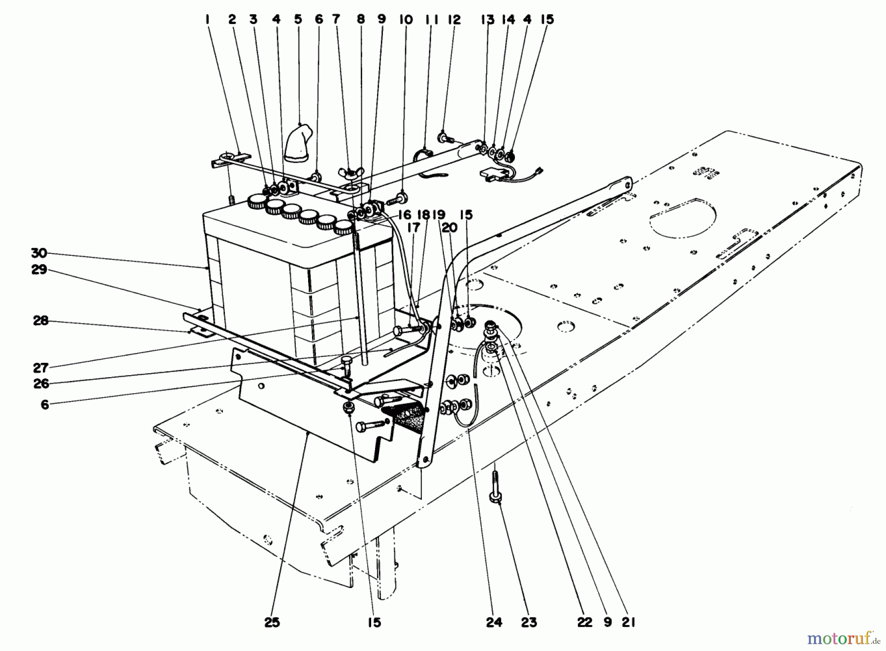  Toro Neu Mowers, Lawn & Garden Tractor Seite 1 55256 (888) - Toro 888 Toromatic Tractor, 1971 (1000001-1999999) ELECTRICAL ASSEMBLY