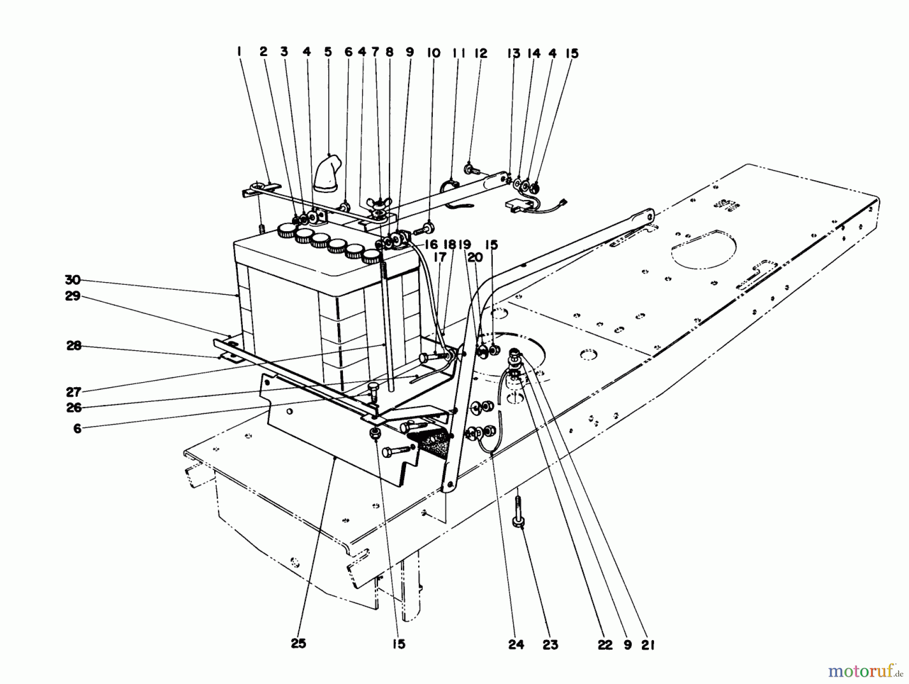  Toro Neu Mowers, Lawn & Garden Tractor Seite 1 55275 (888) - Toro 888 Toromatic Tractor, 1972 (2000001-2999999) ELECTRICAL ASSEMBLY