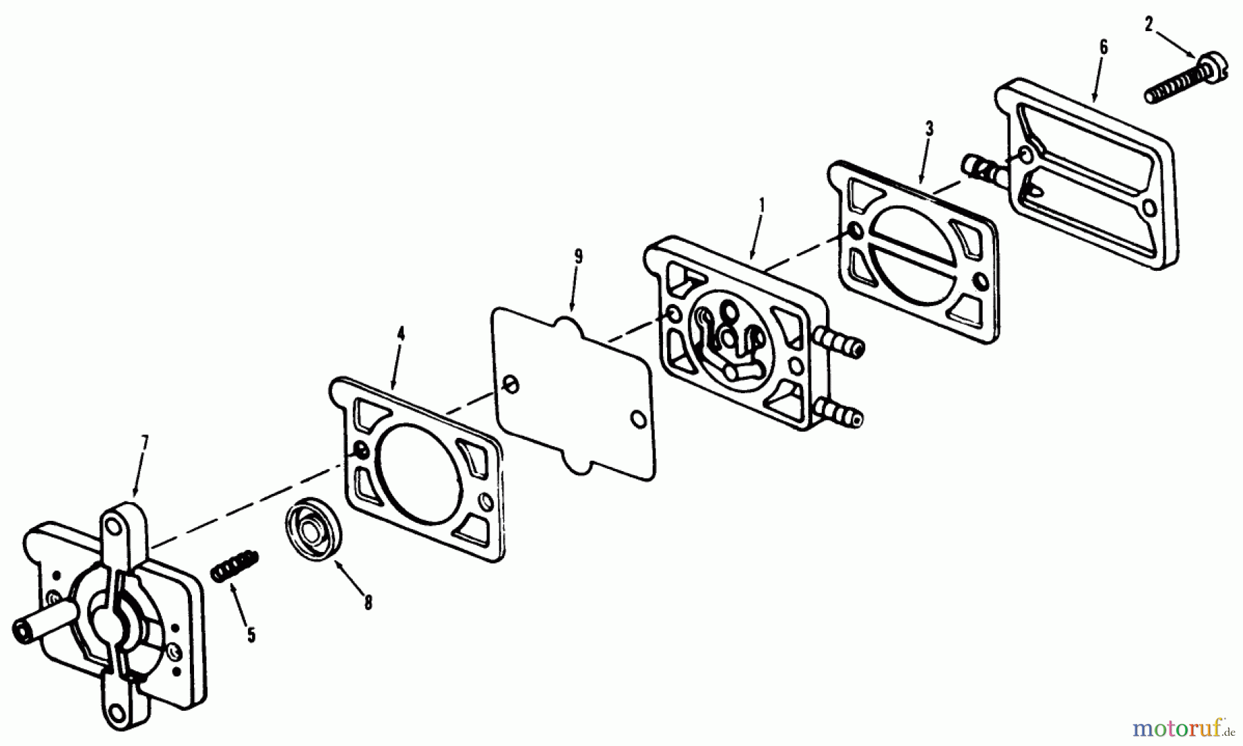  Toro Neu Mowers, Lawn & Garden Tractor Seite 1 71-20KS01 (D-200) - Toro D-200 Automatic Tractor, 1977 D-160 ONAN ENGINE, FUEL PUMP PARTS GROUP