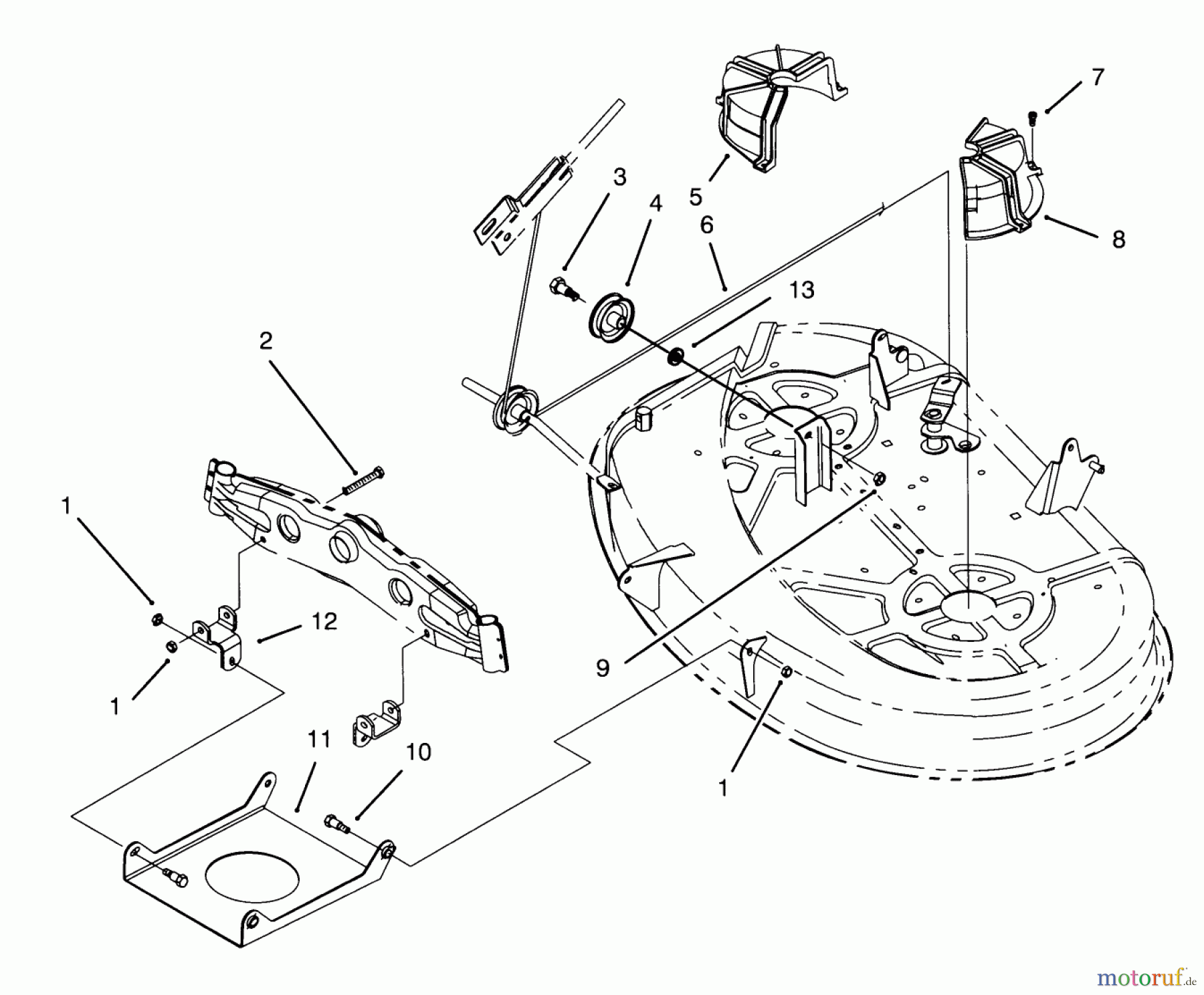  Toro Neu Mowers, Lawn & Garden Tractor Seite 1 71180 (12-38XL) - Toro 12-38XL Lawn Tractor, 1993 (3900001-3999999) CABLE & COVER ASSEMBLY (38