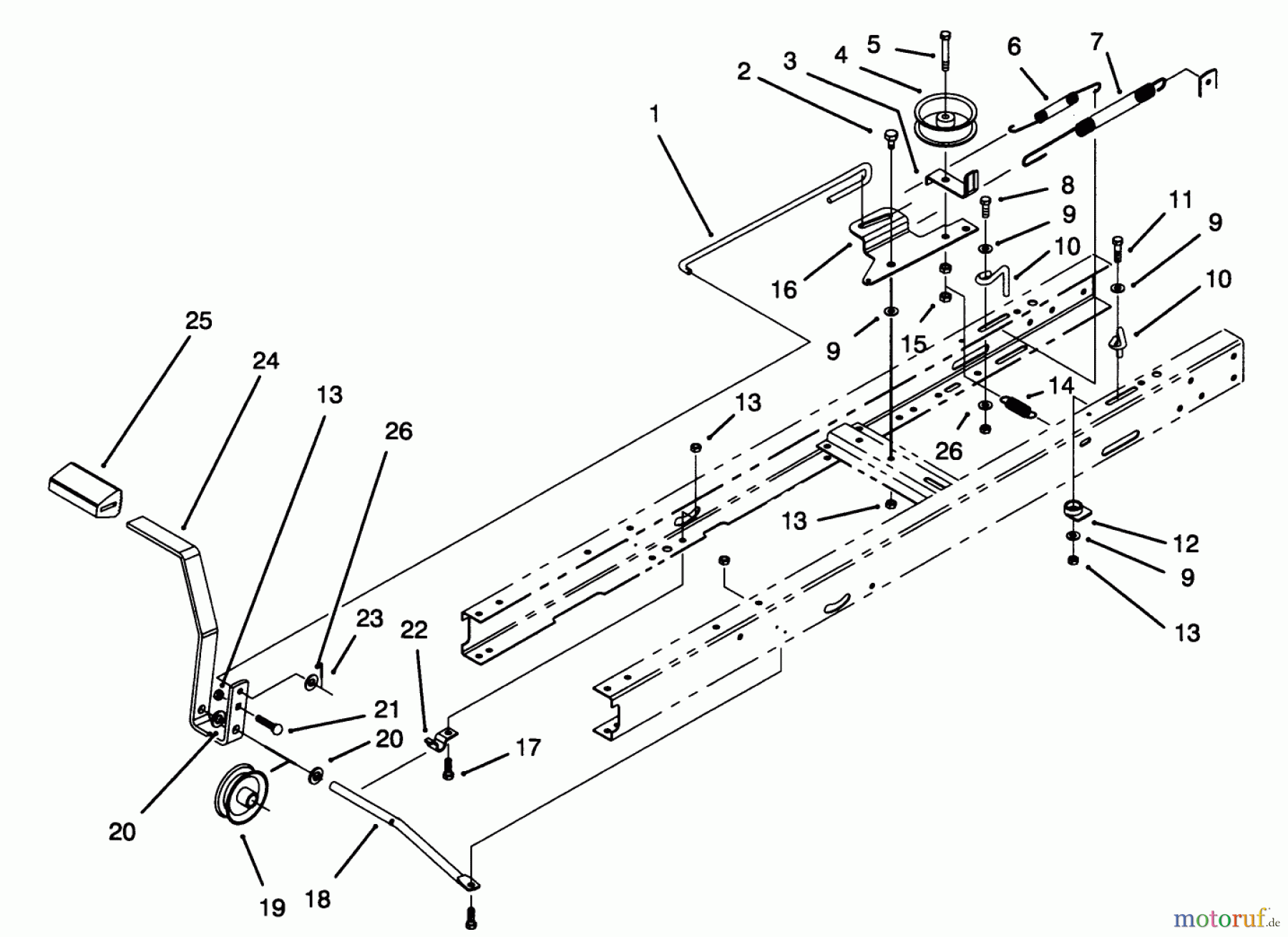  Toro Neu Mowers, Lawn & Garden Tractor Seite 1 71202 (12-38XL) - Toro 12-38XL Lawn Tractor, 1994 (4900001-4999999) CLUTCH ASSEMBLY