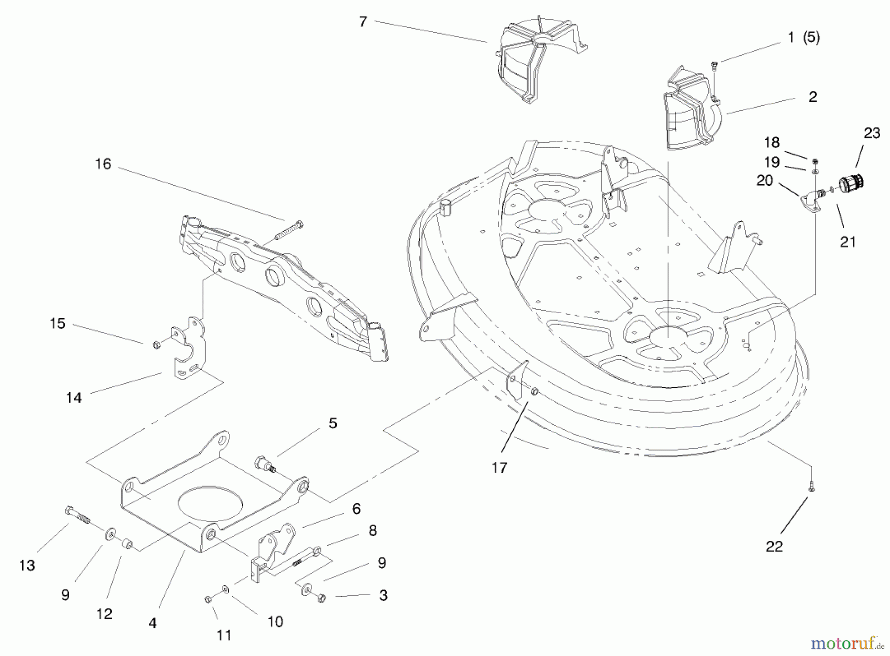  Toro Neu Mowers, Lawn & Garden Tractor Seite 1 71185 (13-38XL) - Toro 13-38XL Lawn Tractor, 1997 (7900001-7999999) SUSPENSION ASSEMBLY (38