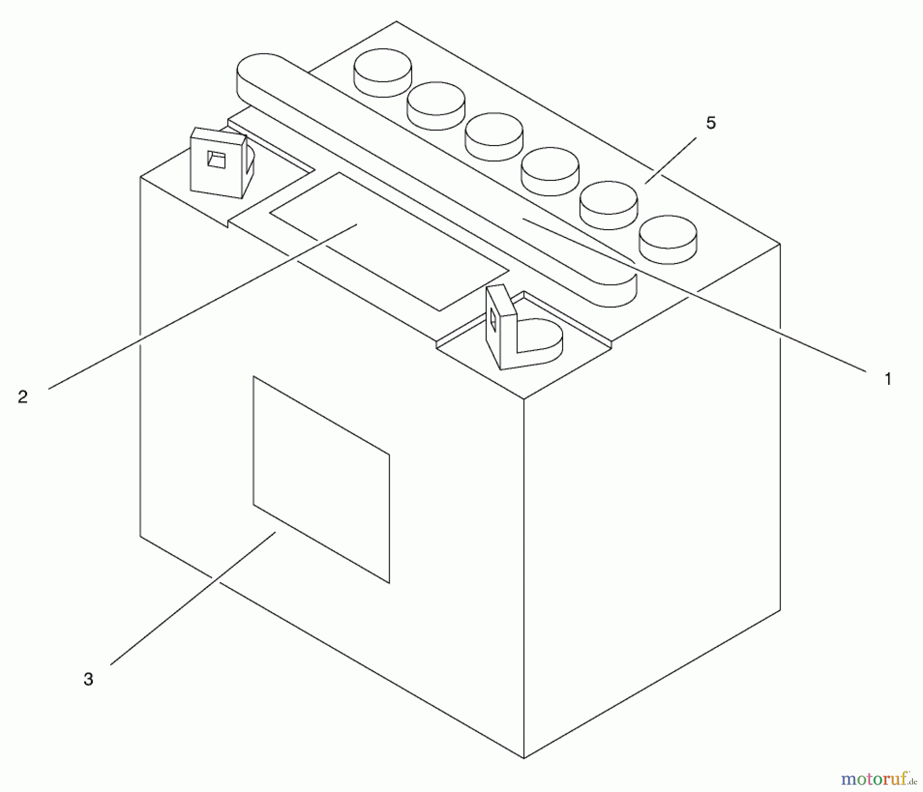  Toro Neu Mowers, Lawn & Garden Tractor Seite 1 71189 (12-32XL) - Toro 12-32XL Lawn Tractor, 1998 (8900001-8999999) BATTERY ASSEMBLY