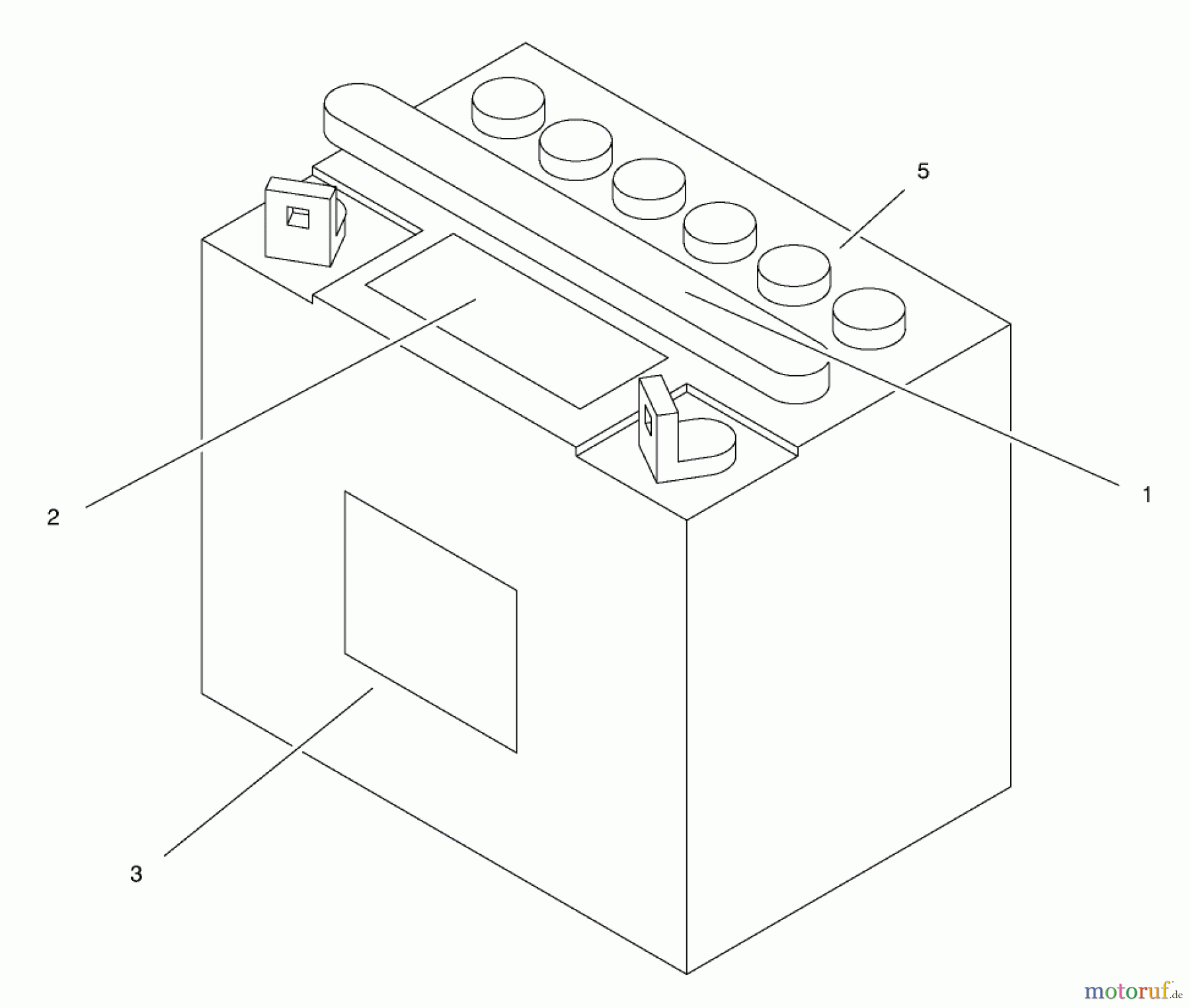  Toro Neu Mowers, Lawn & Garden Tractor Seite 1 71190 (13-38XL) - Toro 13-38XL Lawn Tractor, 1998 (8900001-8999999) BATTERY ASSEMBLY